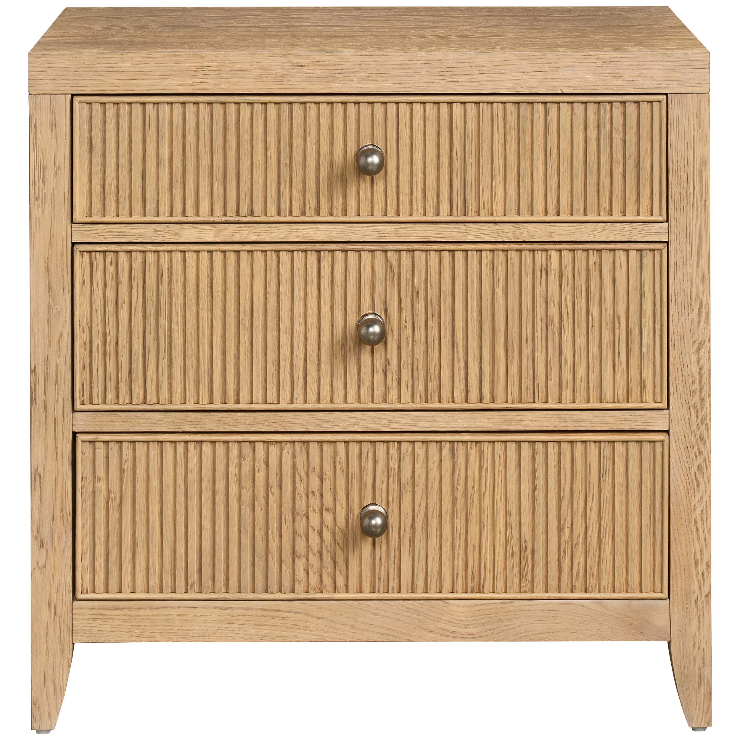 Carmen Three Drawer Nightstand, Skylark - Image 2