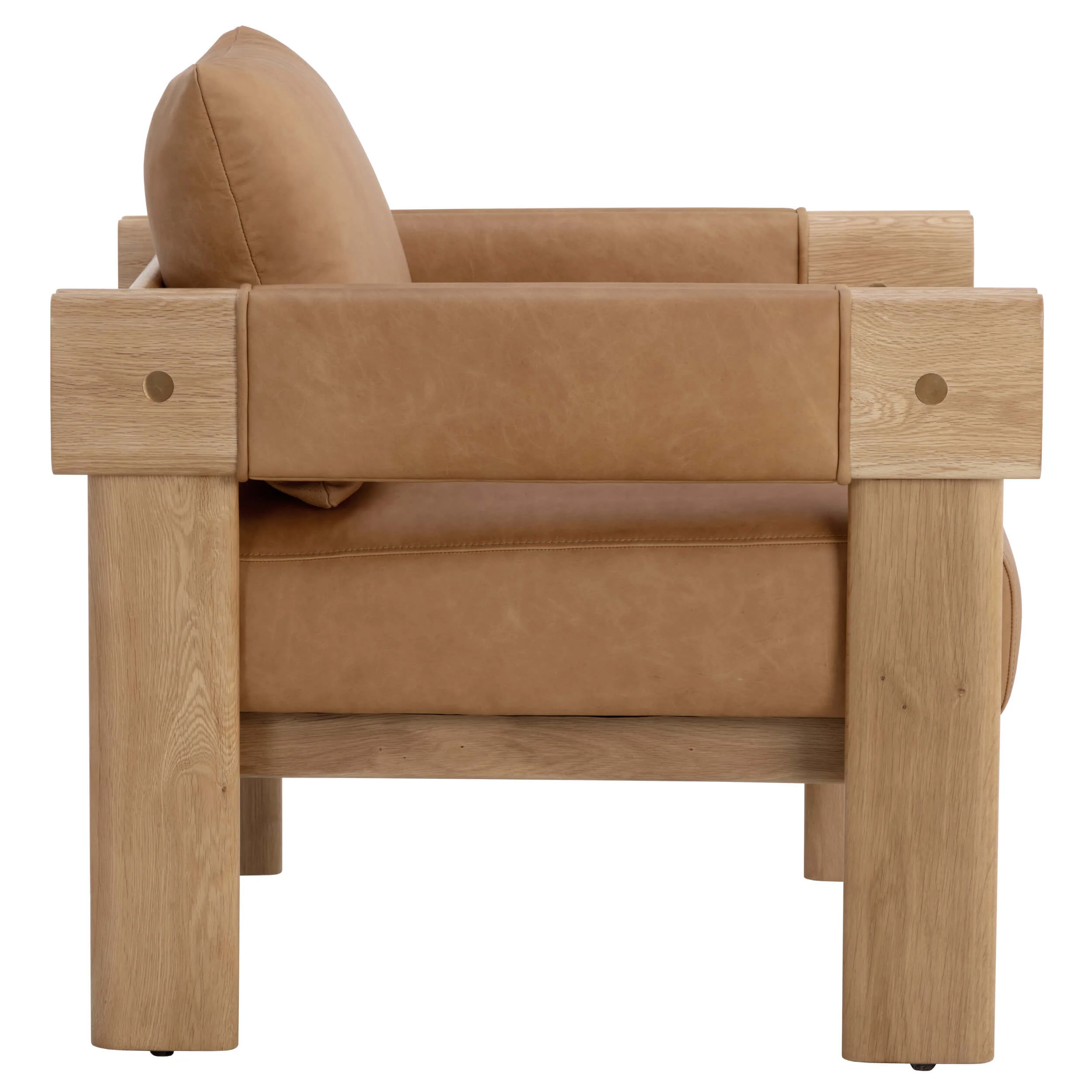 Carmichael Leather Chair, Ludlow Sesame - Image 3