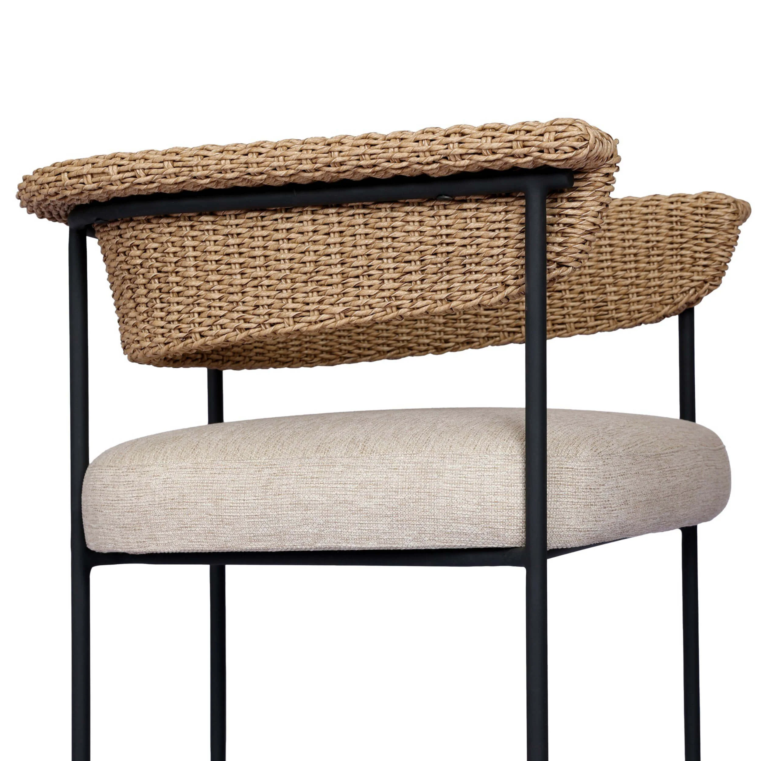 Carrie Outdoor Bar & Counter Stool, Ellor Beige by Four Hands - Image 6