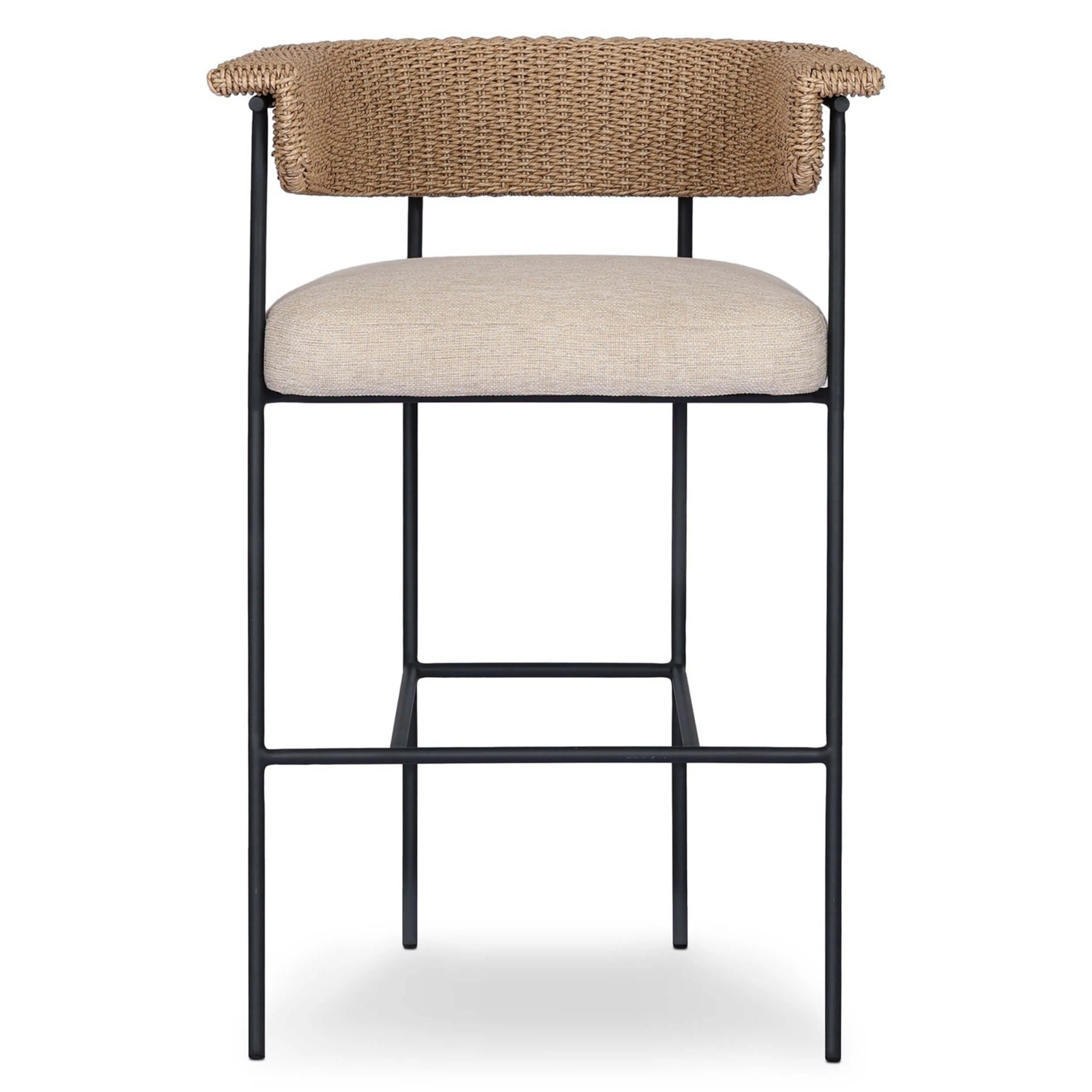 Carrie Outdoor Bar & Counter Stool, Ellor Beige by Four Hands - Image 8