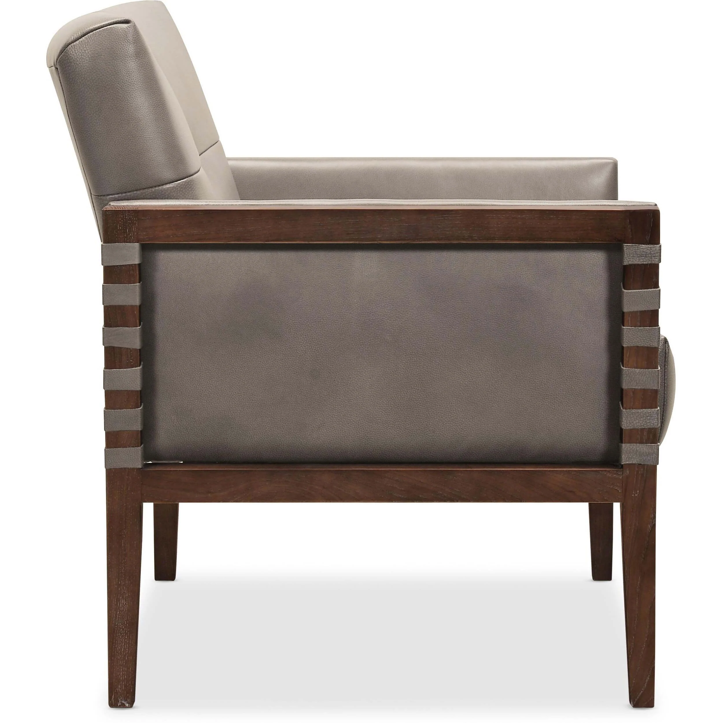 Carverdale Leather Chair, Maddie Grey - Image 3