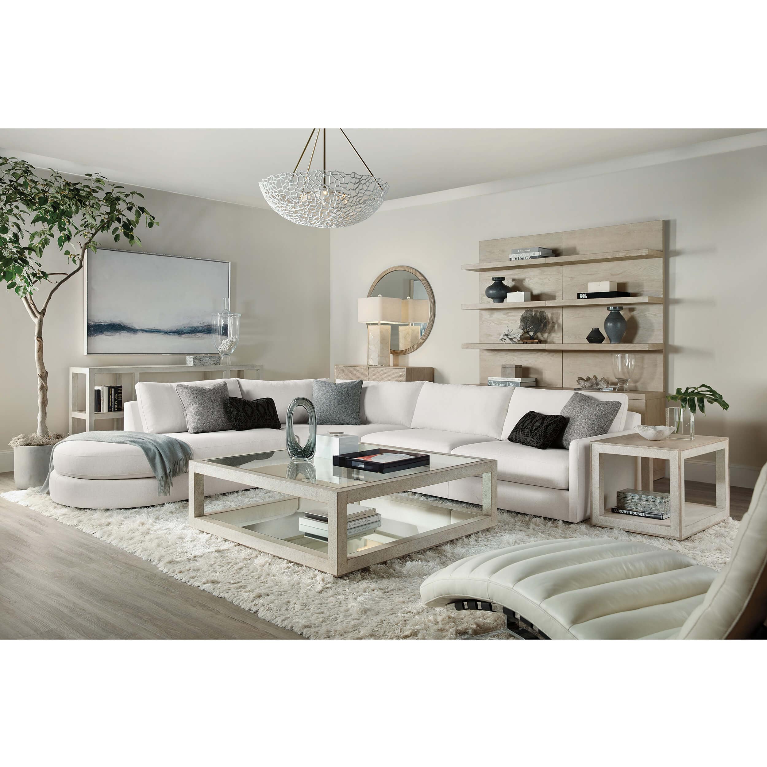 Cascade Console Table with Shelf - Image 5
