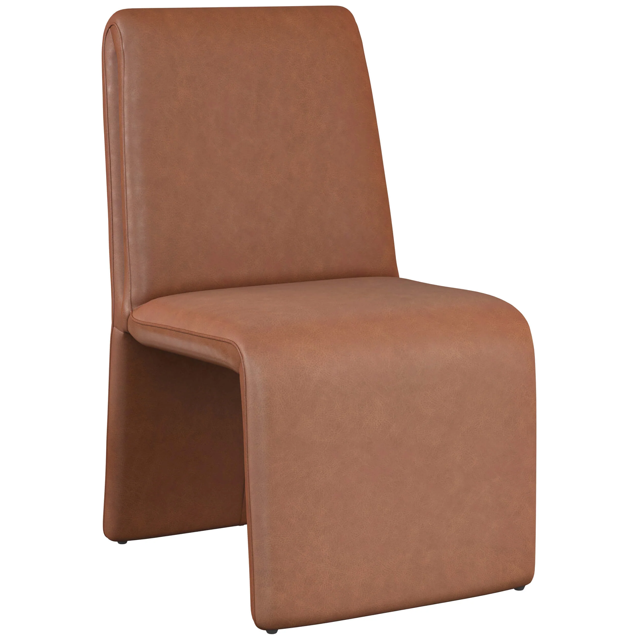 Cascata Leather Dining Chair, Marseille Camel, Set of 2