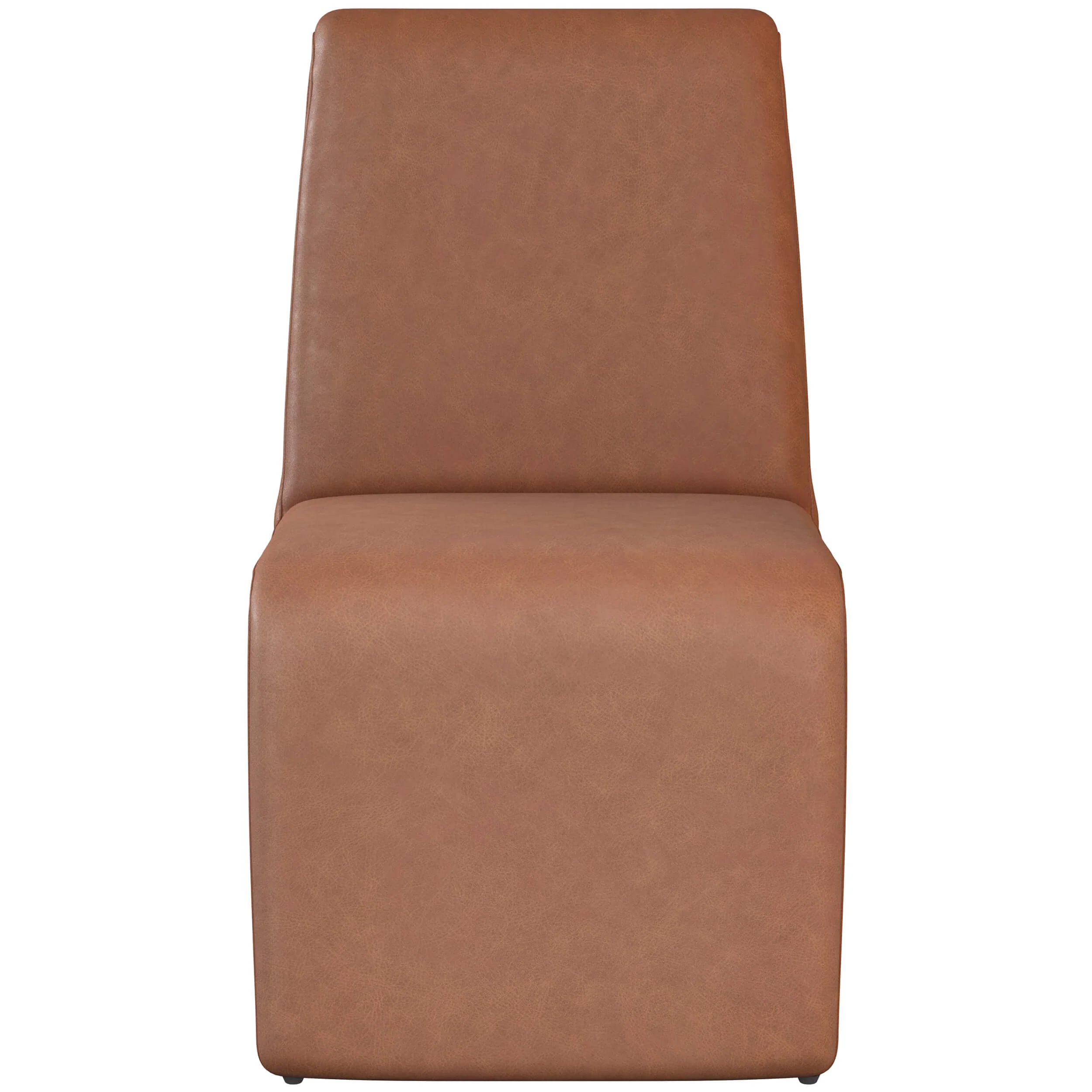 Cascata Leather Dining Chair, Marseille Camel, Set of 2 - Image 2