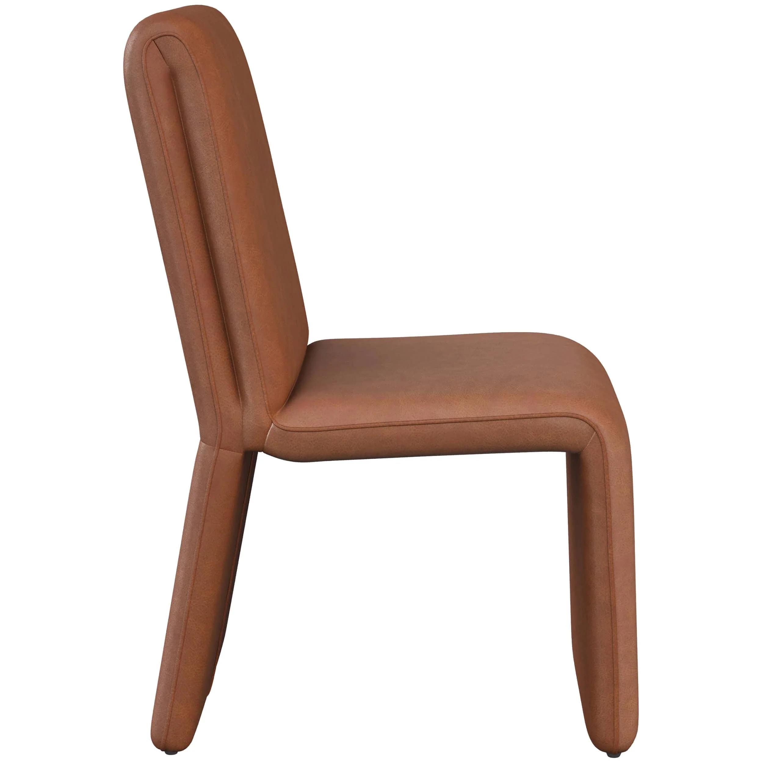 Cascata Leather Dining Chair, Marseille Camel, Set of 2 - Image 3