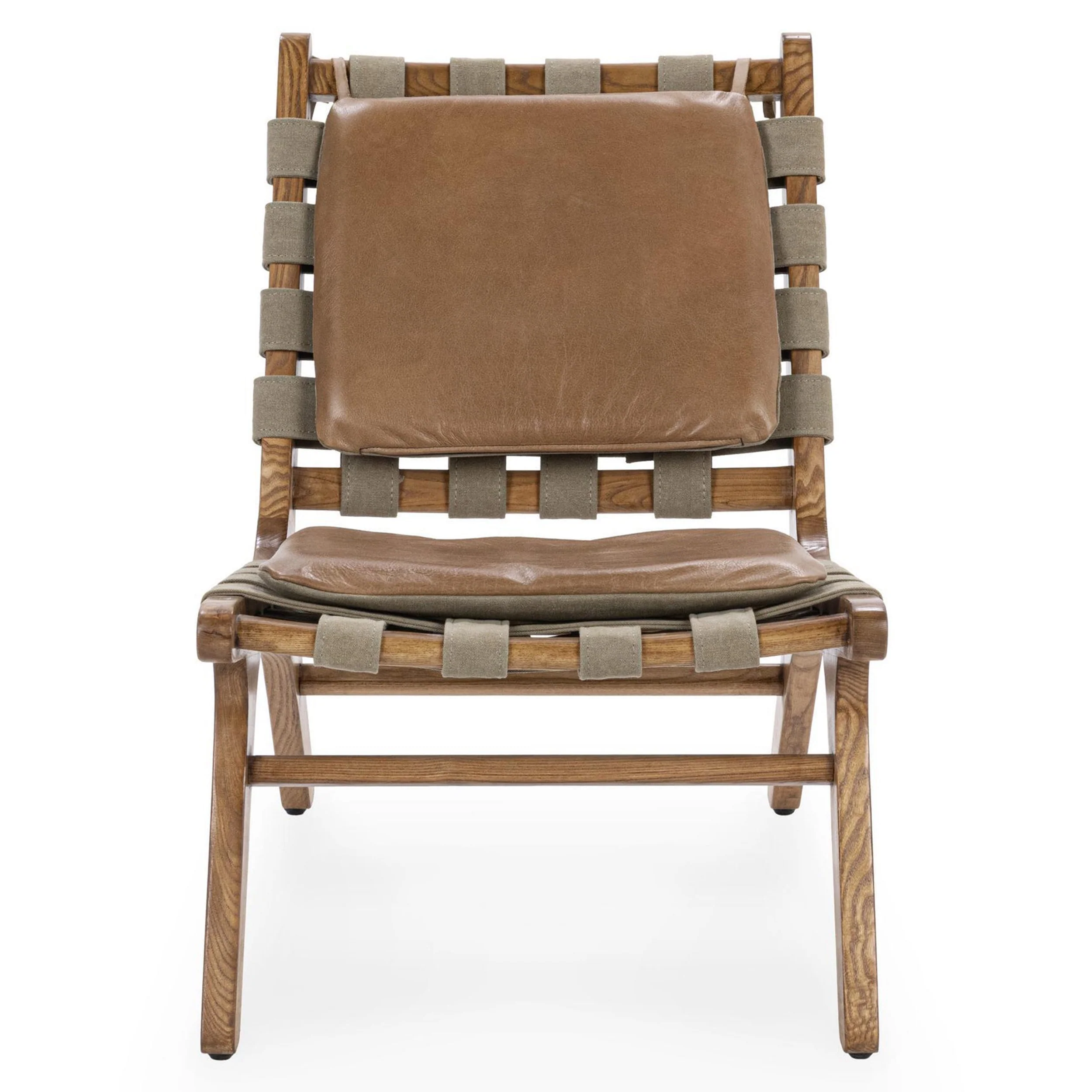 Casen Leather Accent Chair, Tan - Image 2