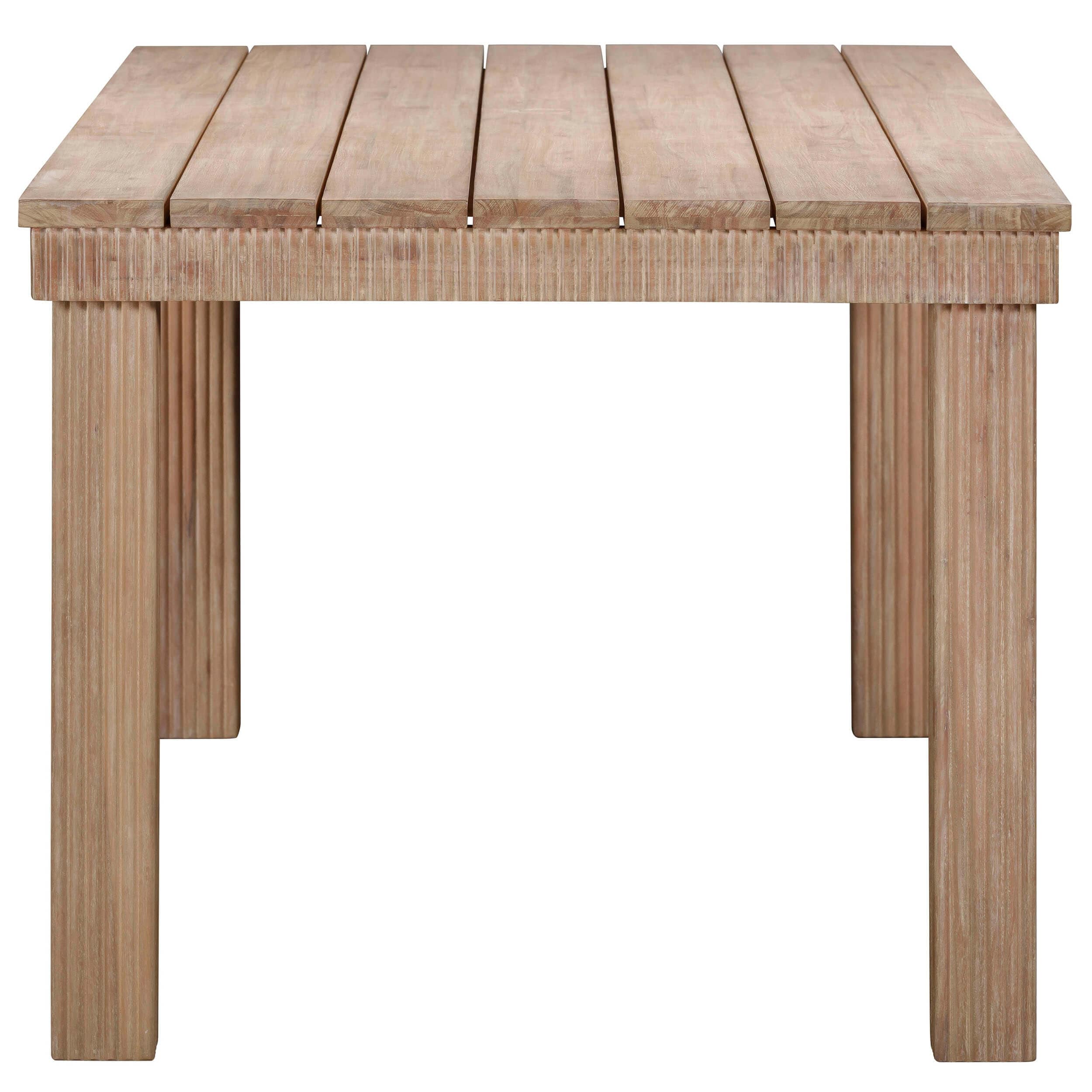 Cassie Outdoor Rectangular Dining Table, Natural - Image 3