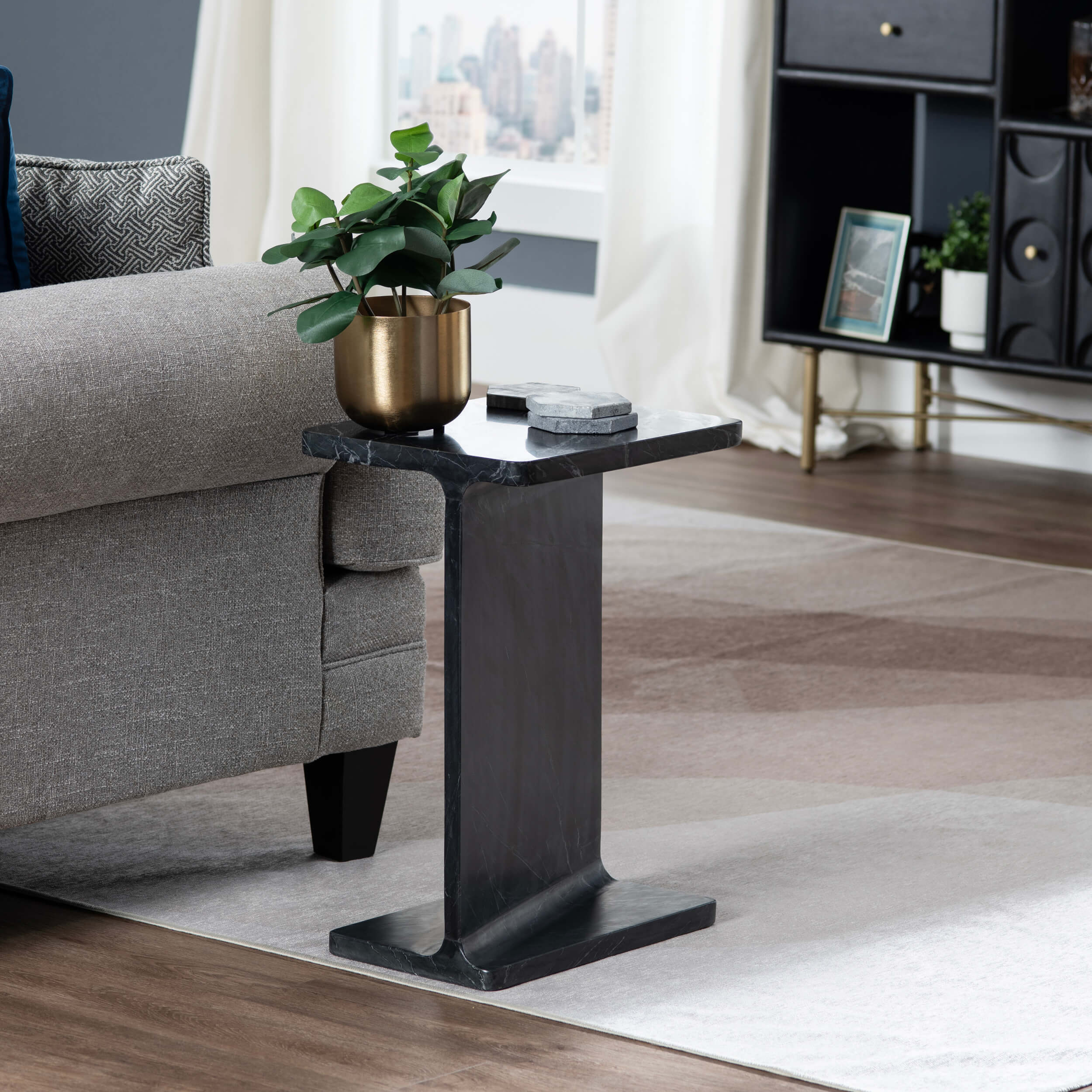 Cassius Accent Table, Black - Image 4