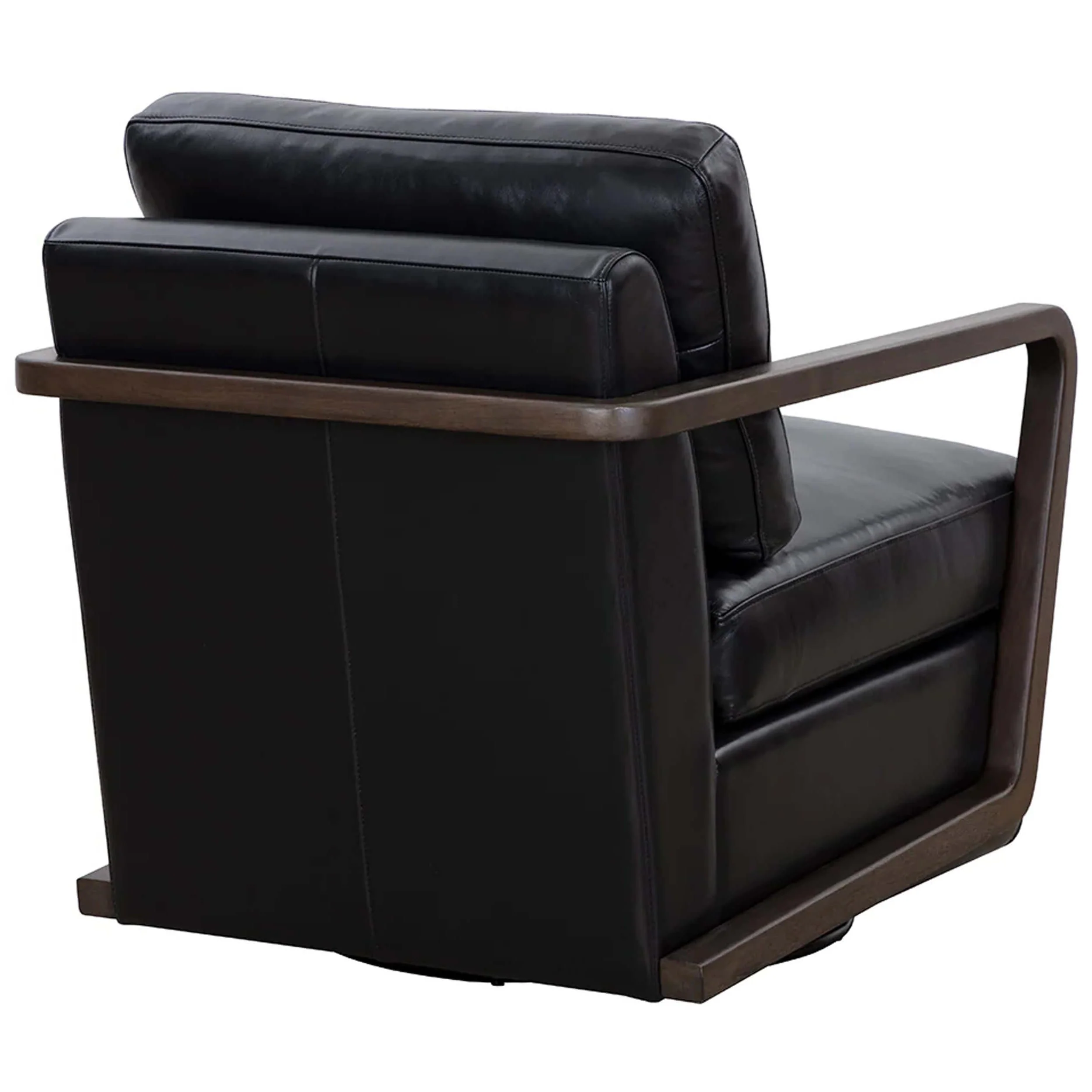 Castell Leather Swivel Chair, Cortina Black - Image 5