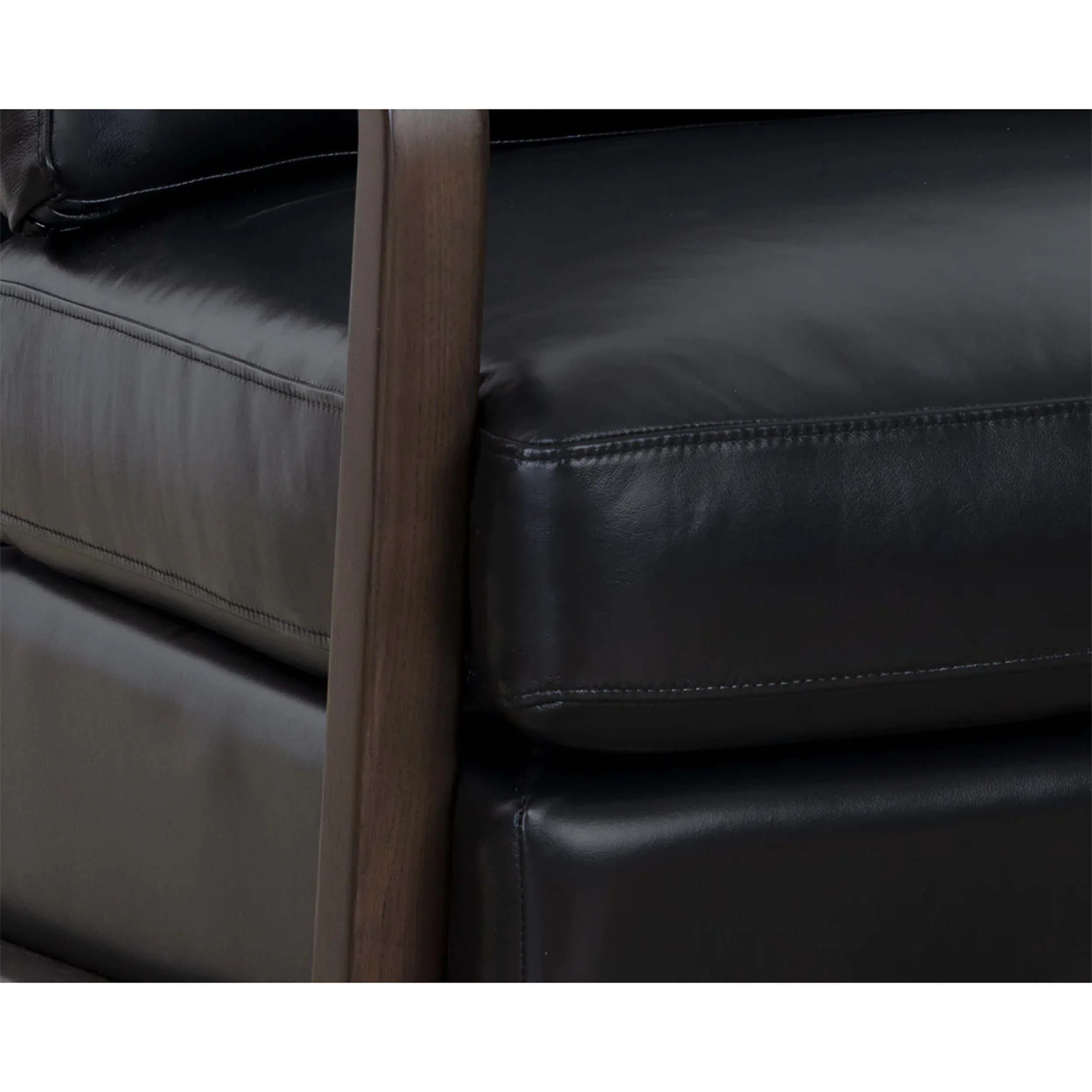 Castell Leather Swivel Chair, Cortina Black - Image 6