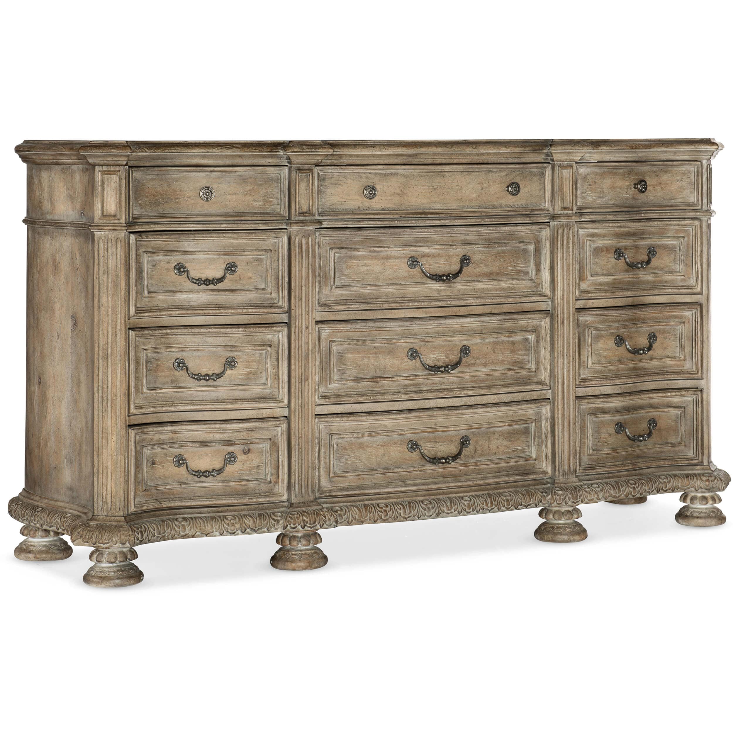 Castella 12 Drawer Dresser, Antique Slate