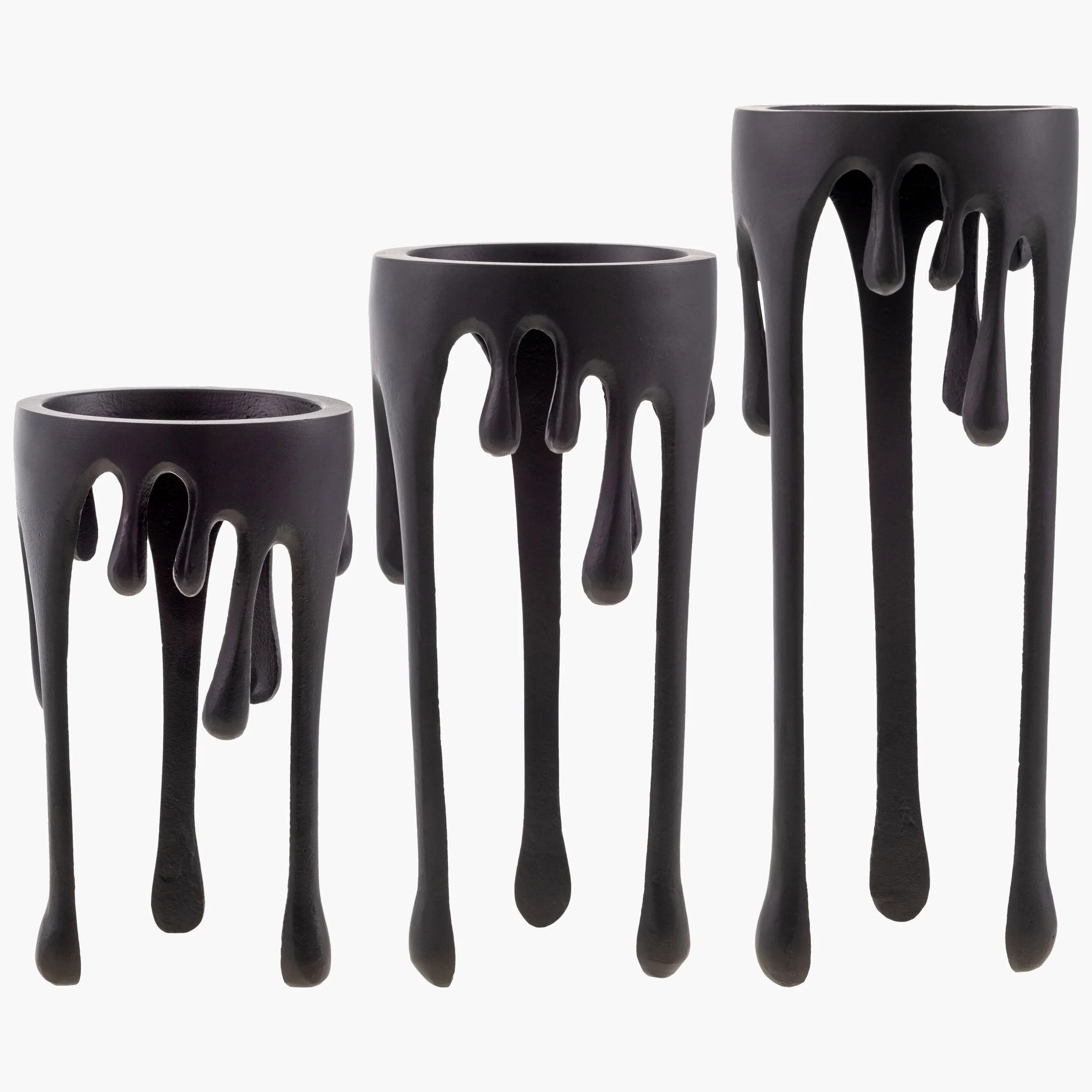 Castellana Candleholder, Black, Set of 3