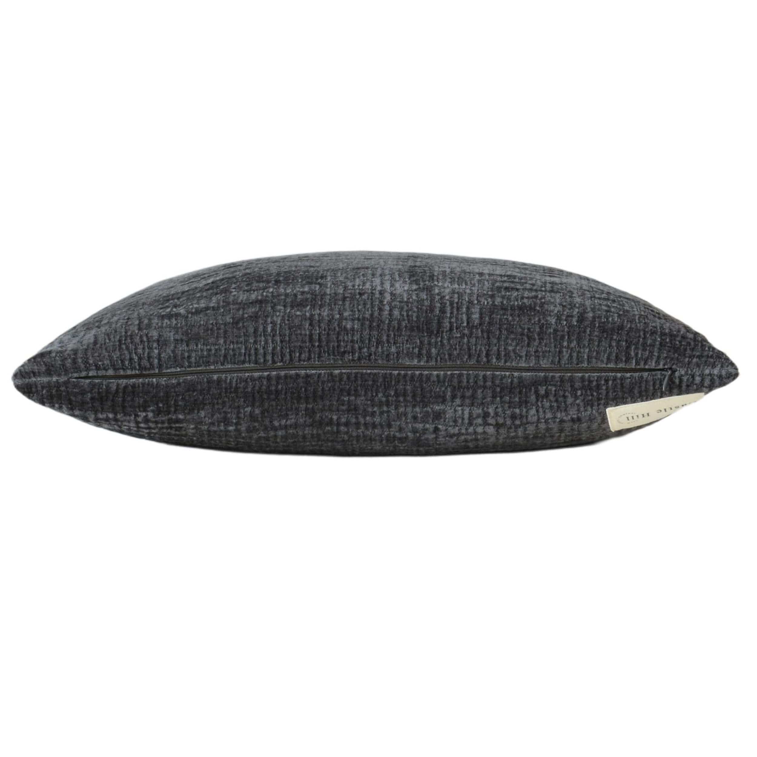 Castle Hill Tivoli Pebble Lumbar Pillow, Black - Image 2