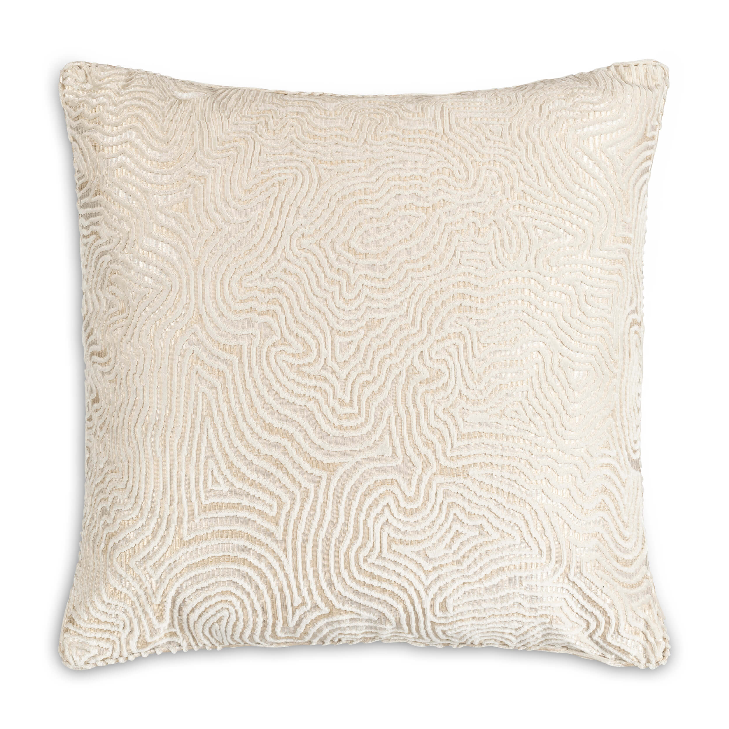 Castle Hill Wave Pillow, Ivory