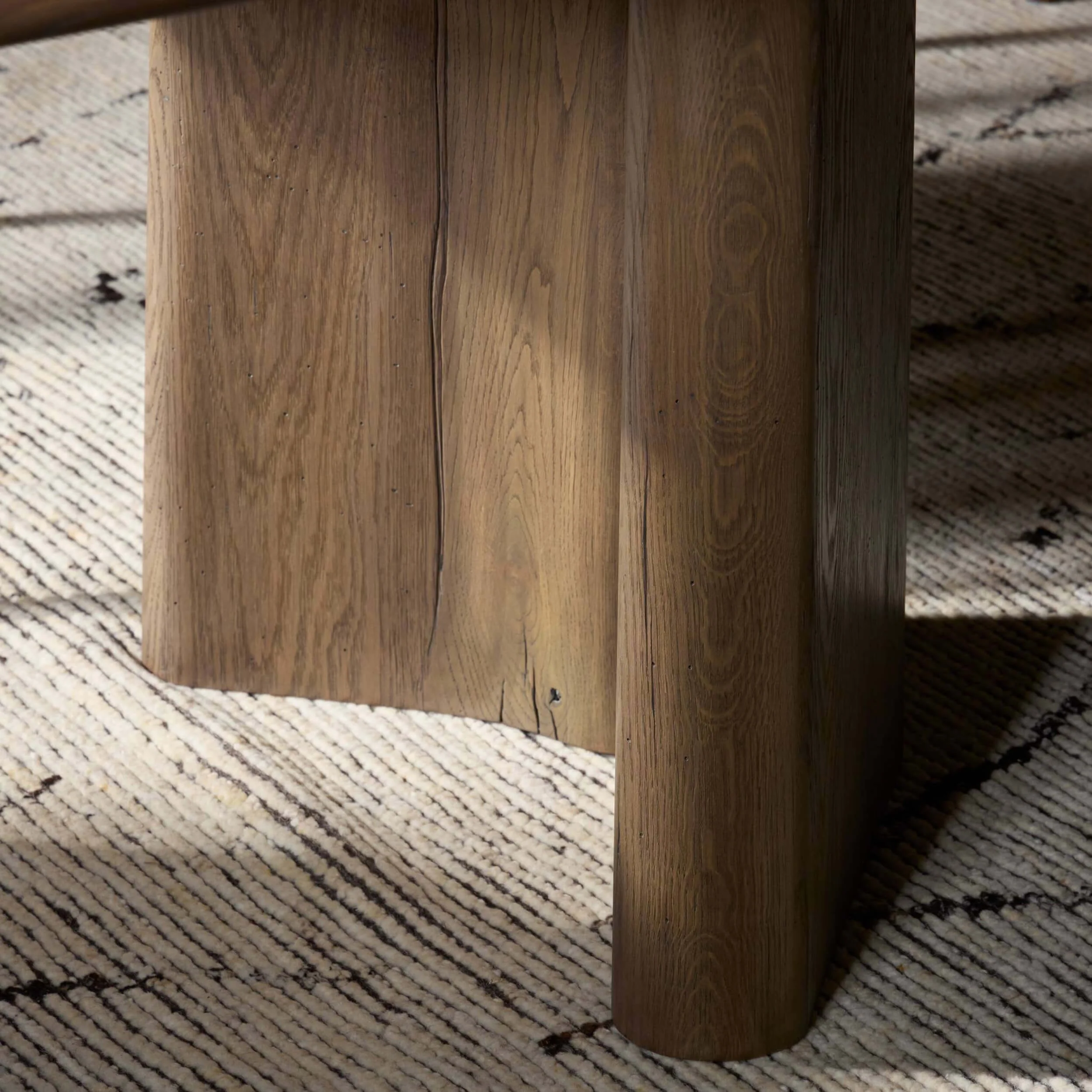 Castro Dining Table, Grey Reclaimed French Oak by Four Hands - Image 4