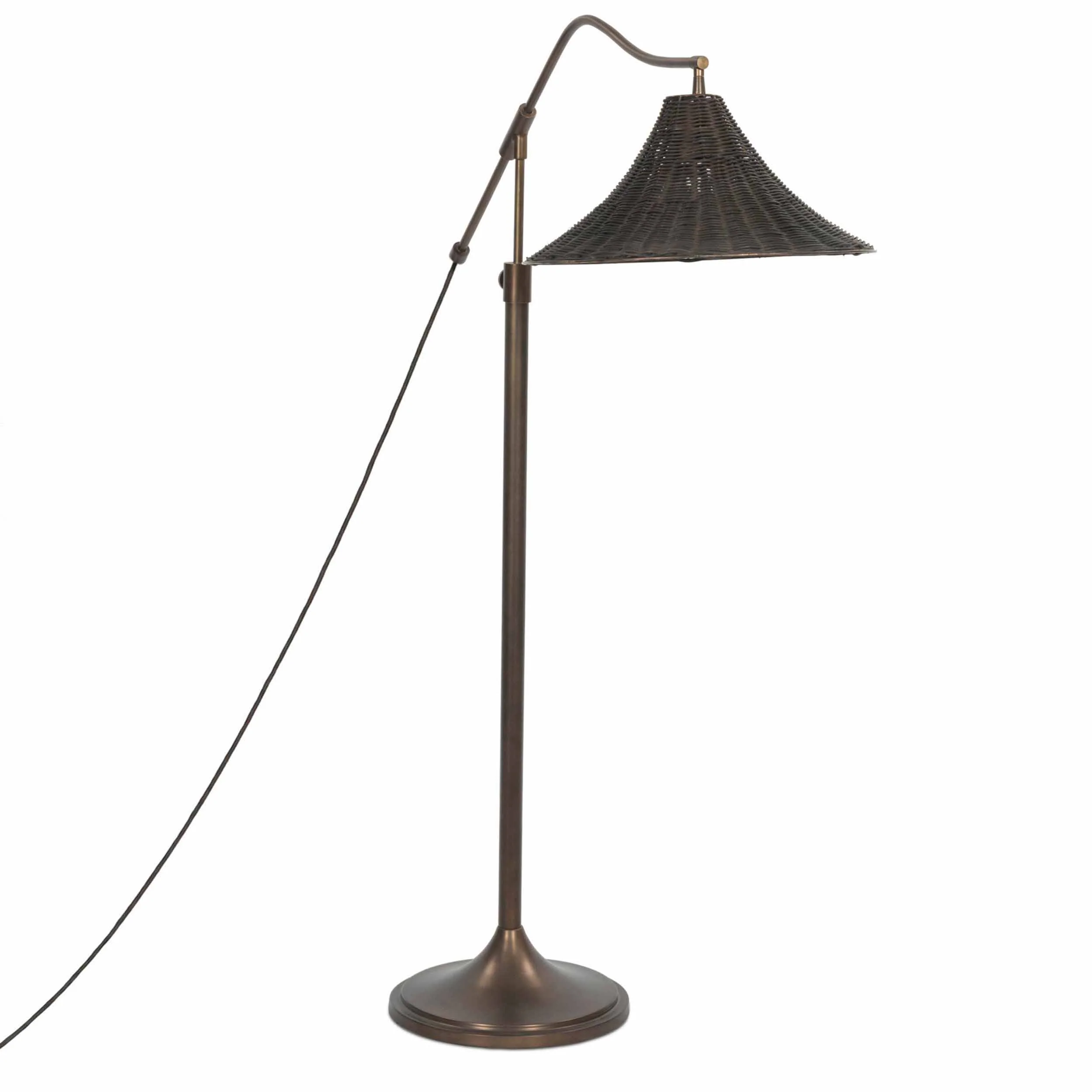 Caswell Floor Lamp, Oil Rubbed Bronze by Four Hands - Image 2