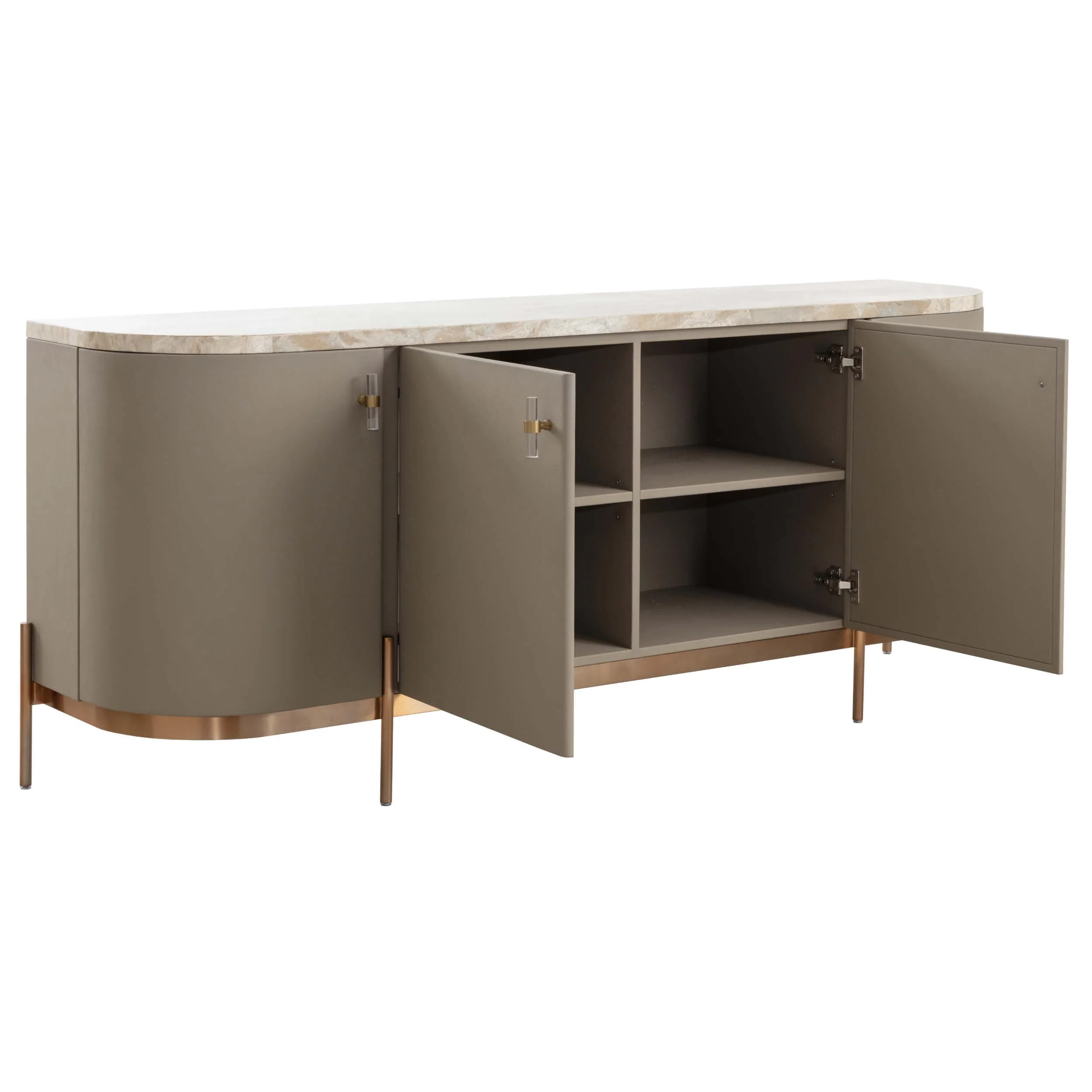 Cataldi Sideboard, Taupe - Image 3