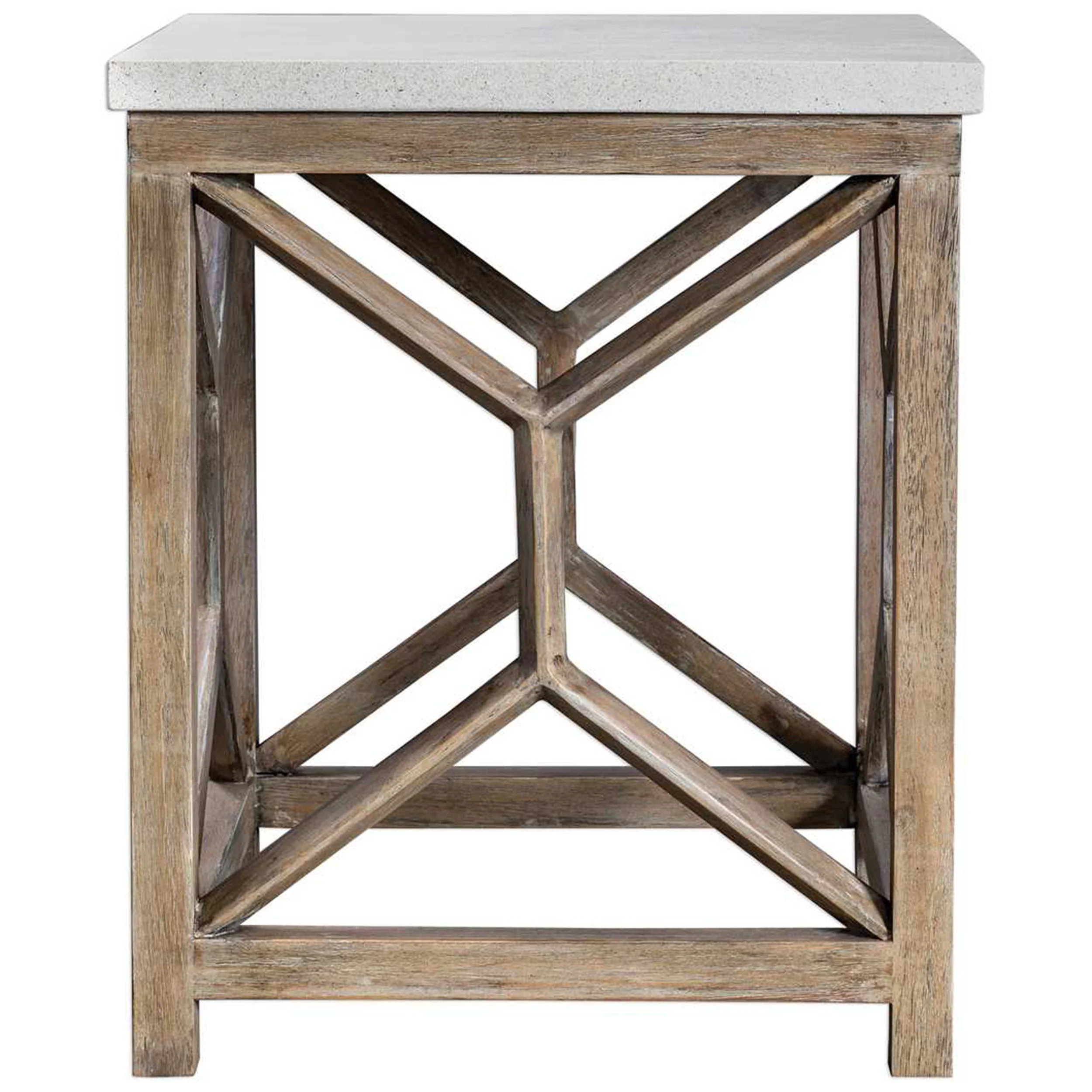 Catali End Table, Ivory/Oatmeal - Image 2