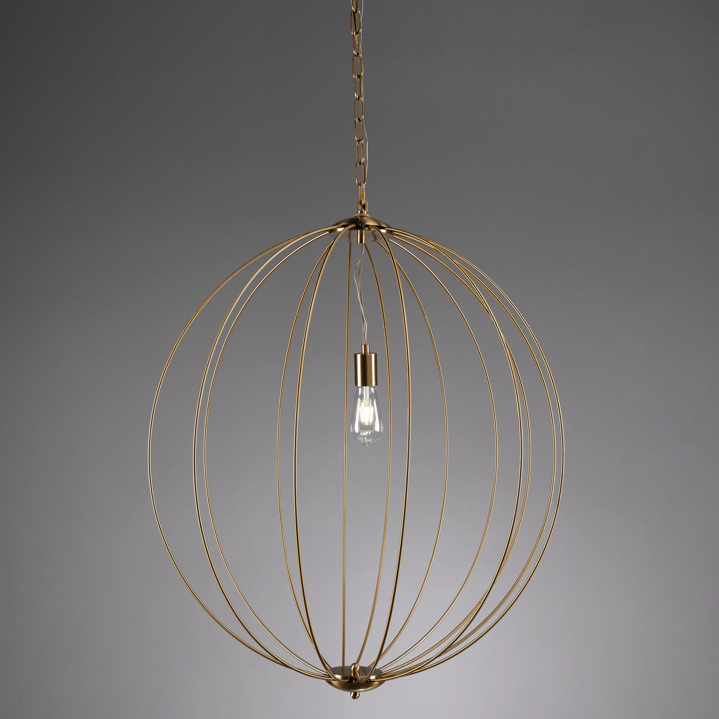 Catherine Round Chandelier, Gold - Image 2