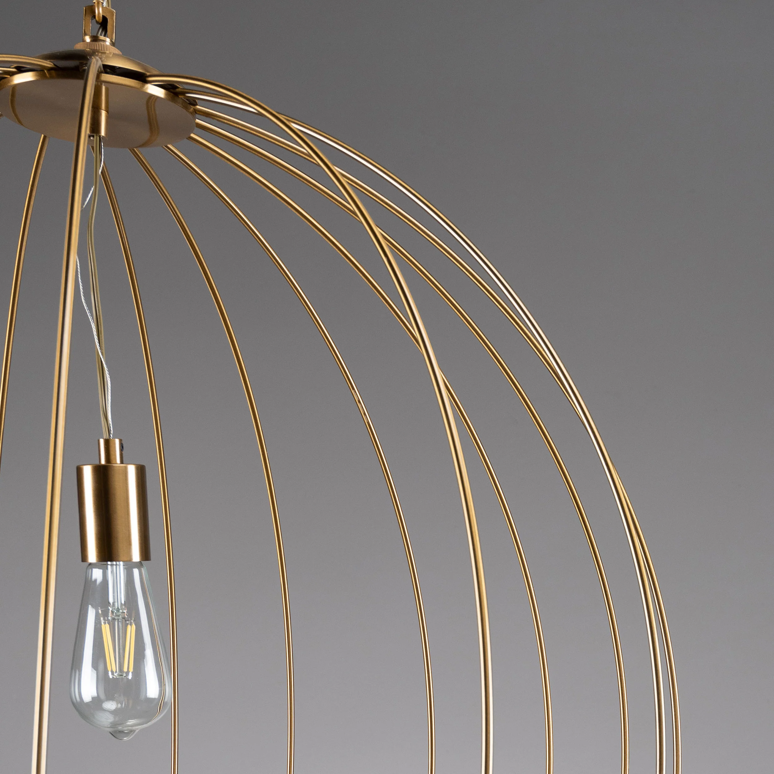 Catherine Round Chandelier, Gold - Image 3