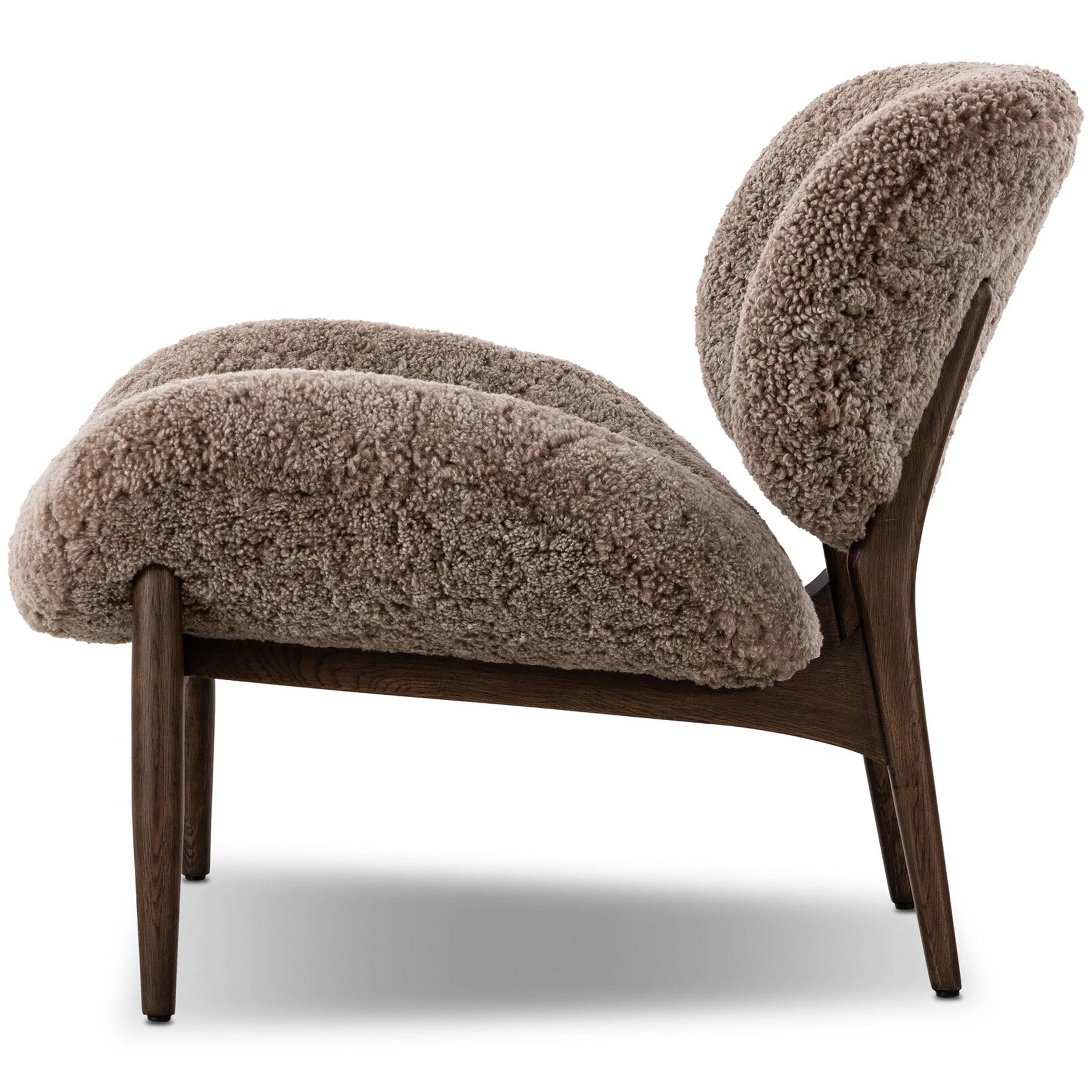 Celine Chair, Taupe Shearling by Four Hands - Image 3