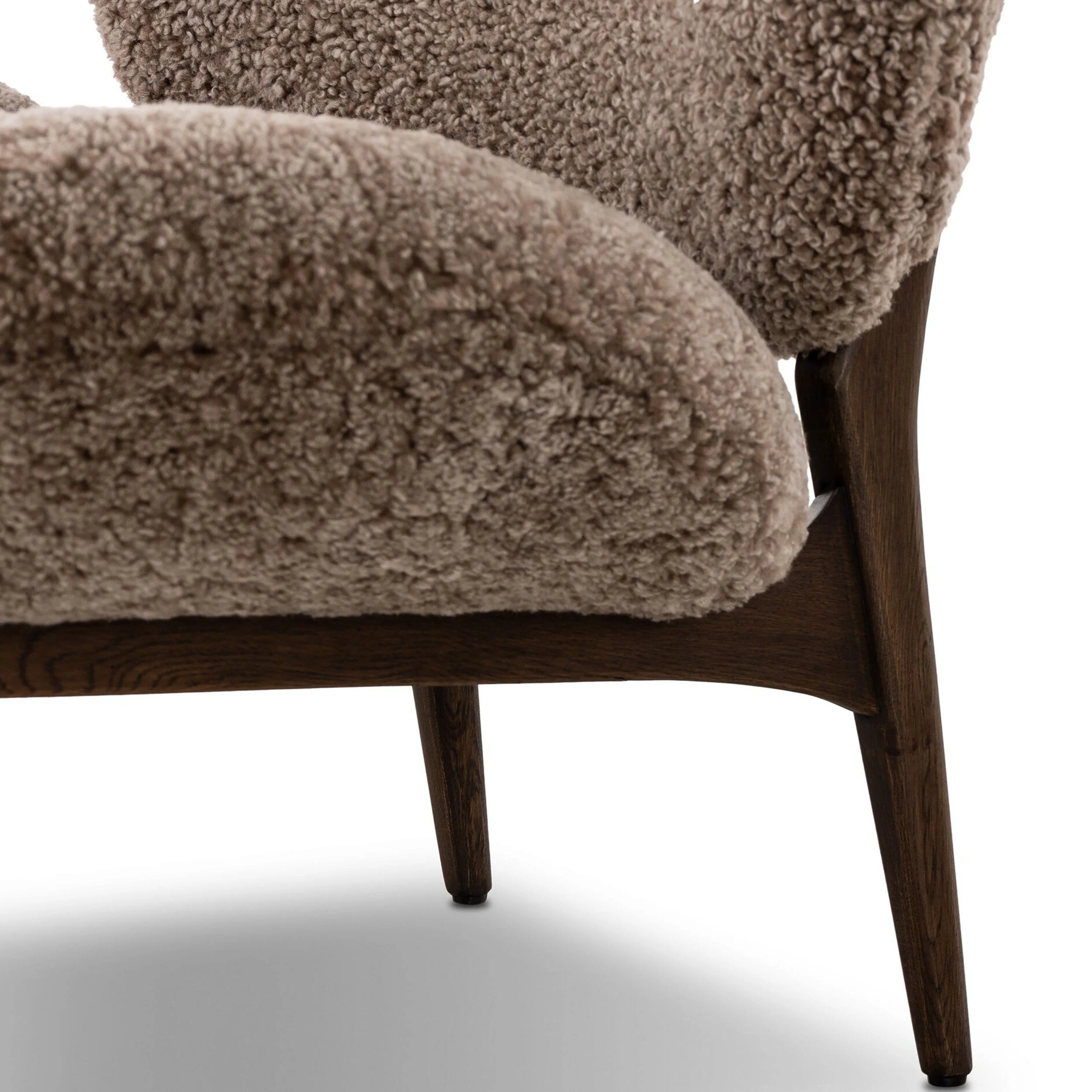 Celine Chair, Taupe Shearling by Four Hands - Image 5