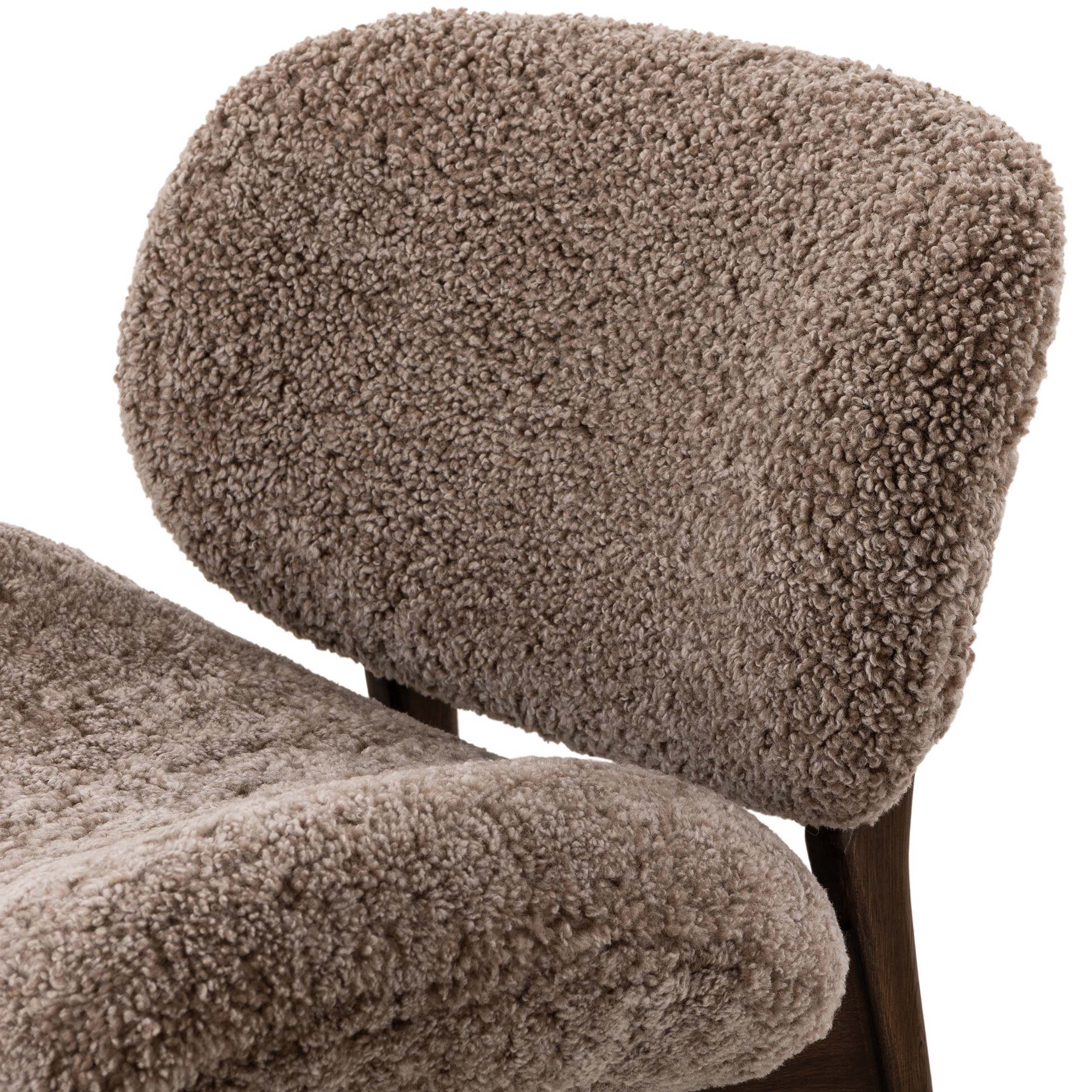 Celine Chair, Taupe Shearling by Four Hands - Image 6
