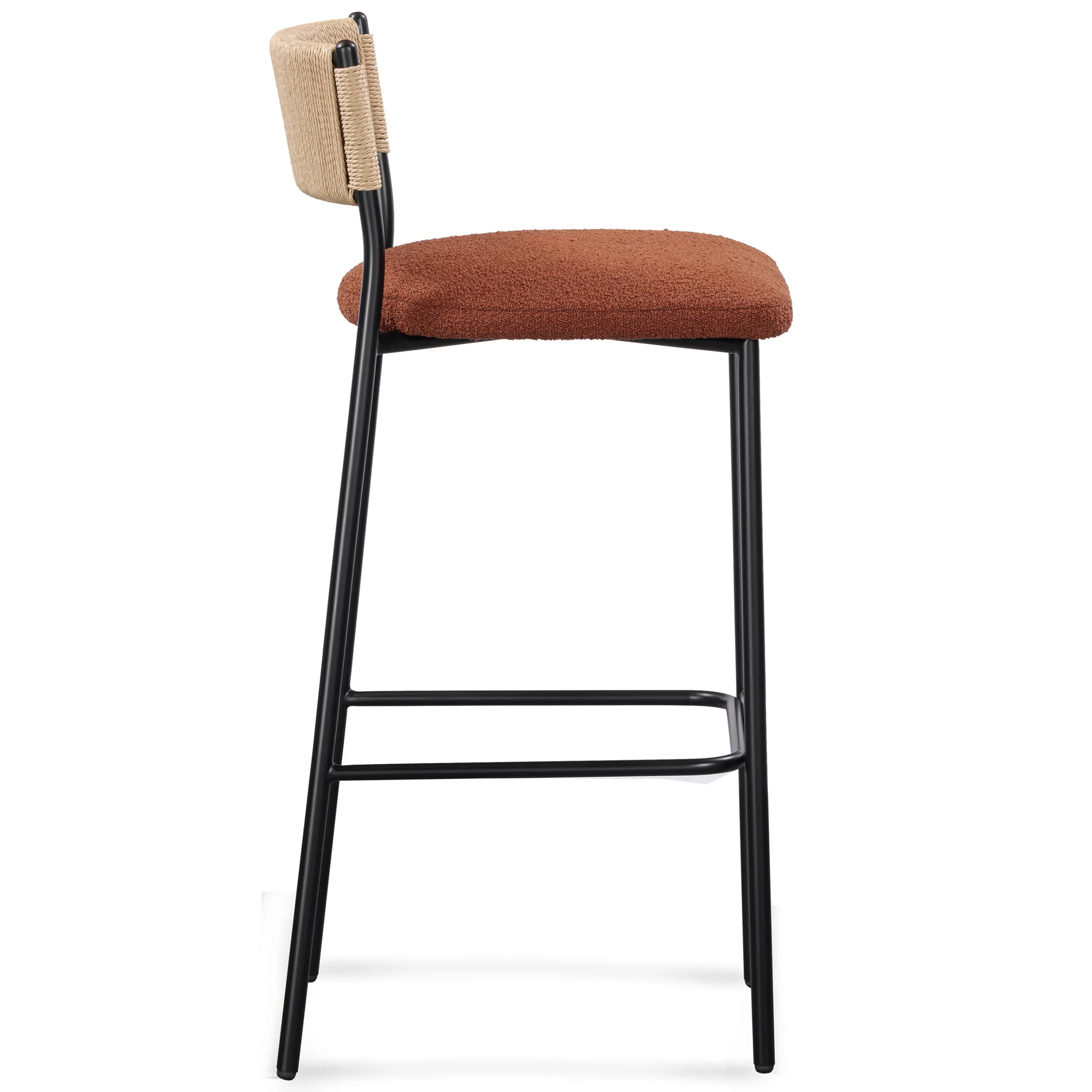 Celine Stool, Maroon - Image 3