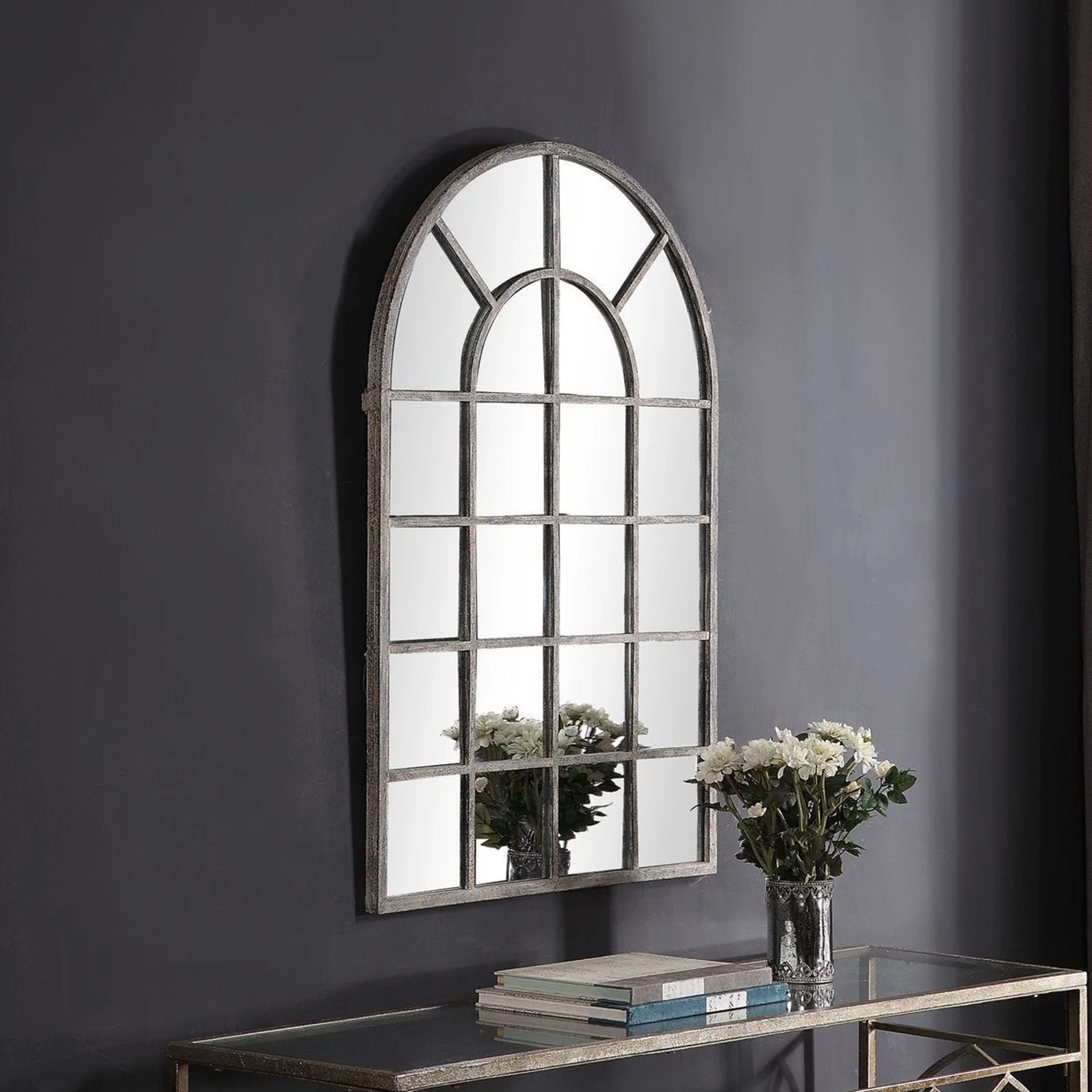 Celment Mirror, Antique Rustic Grey - Image 4