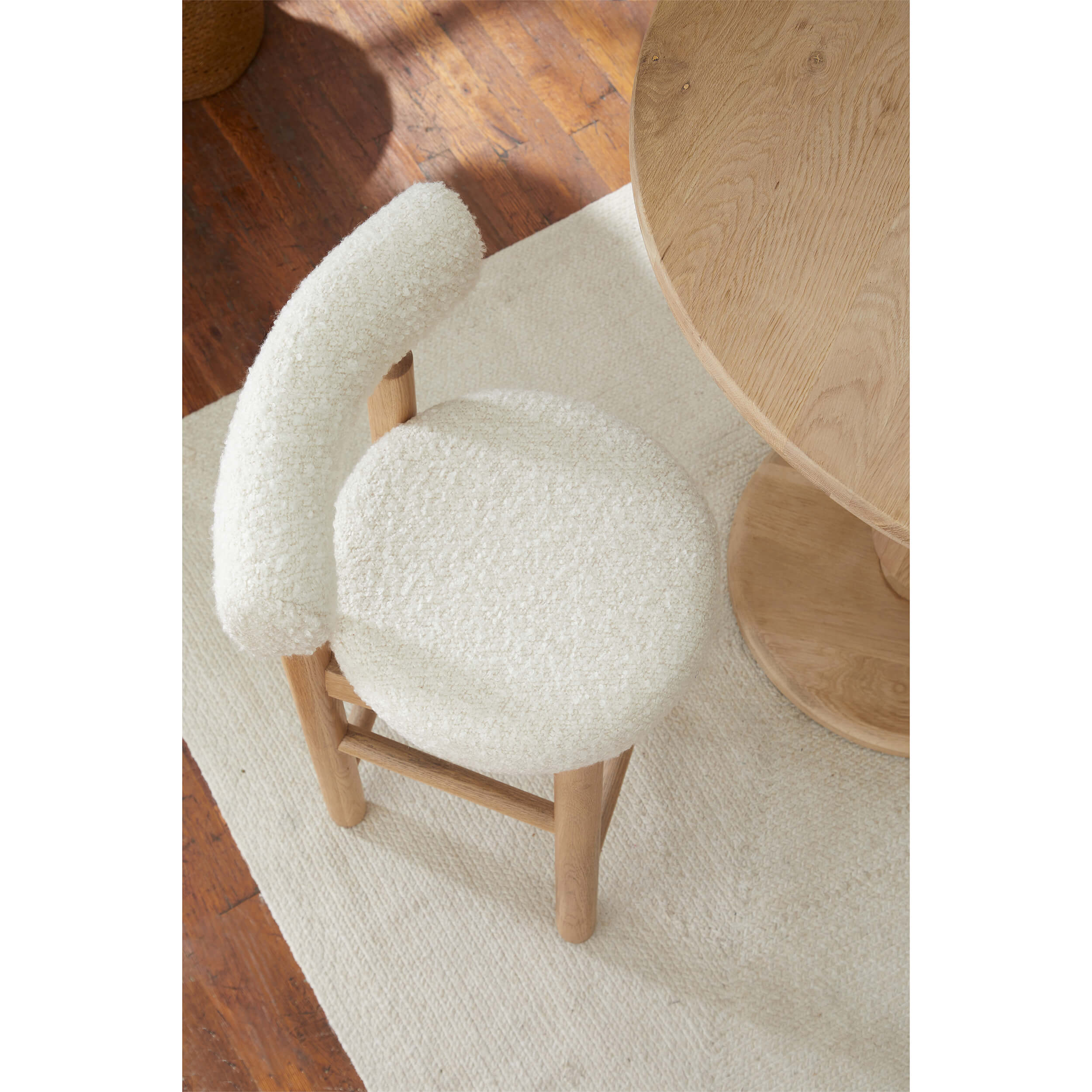 Centro Bar & Counter Stool, White, Set of 2 - Image 6