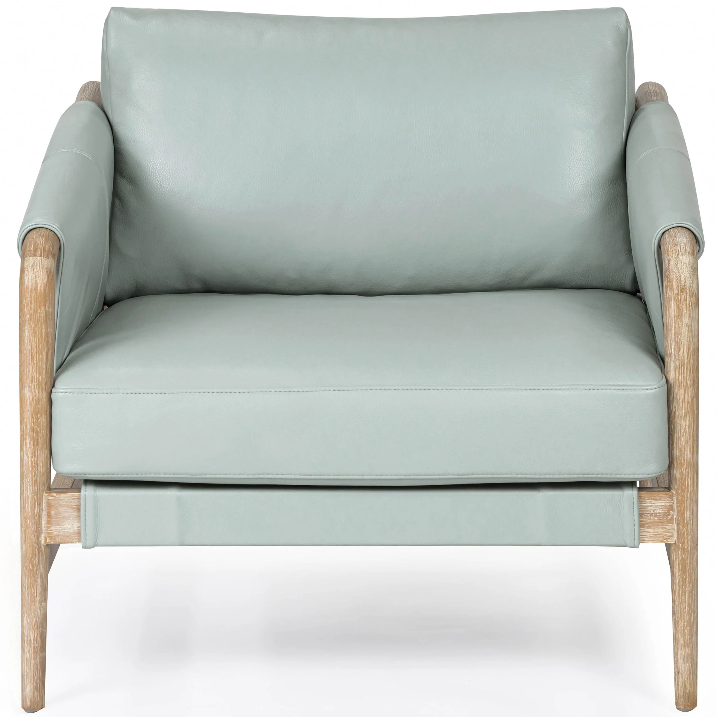 Chakka Leather Chair, Blue - Image 2