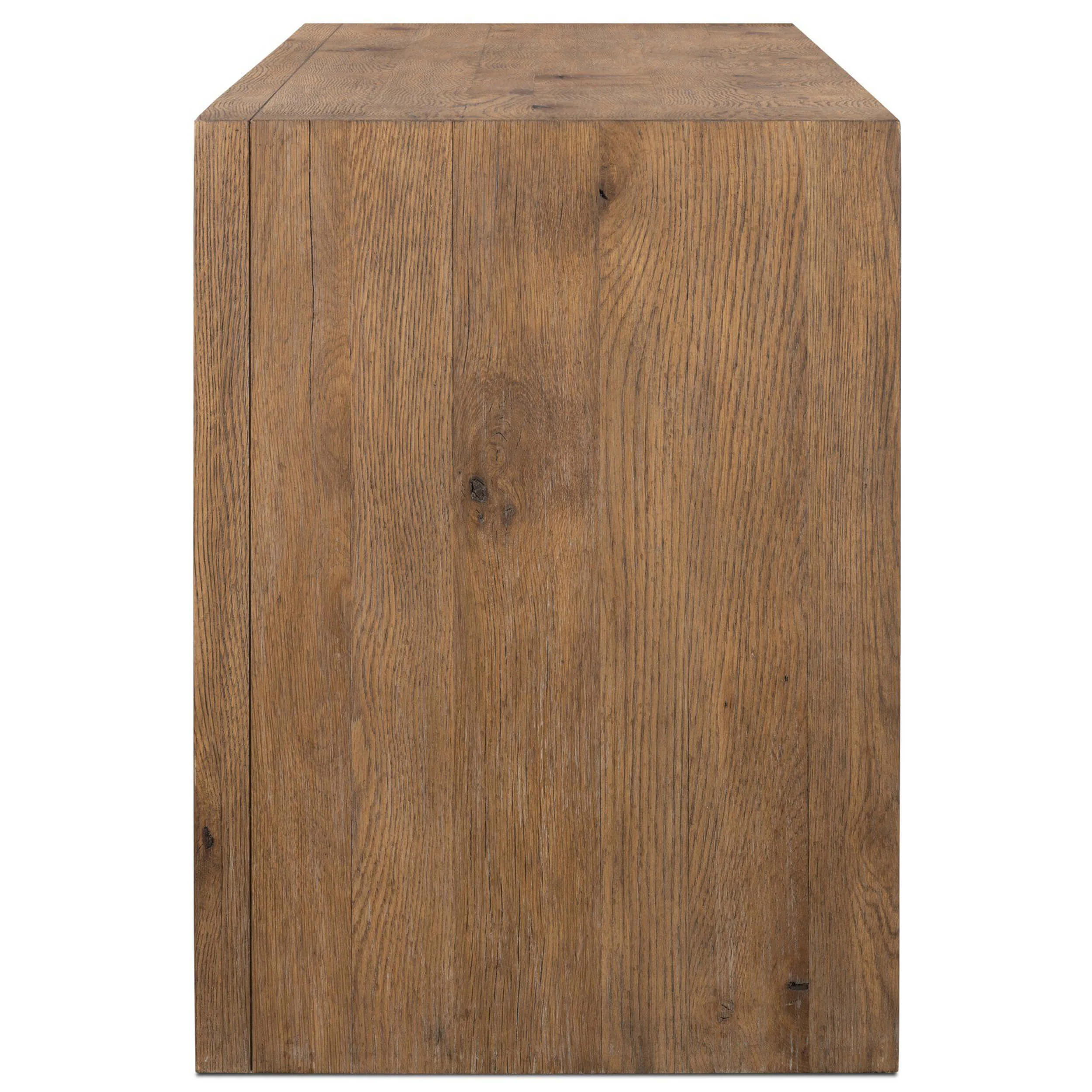 Chalmers Media Console, Weathered Oak by Four Hands - Image 4