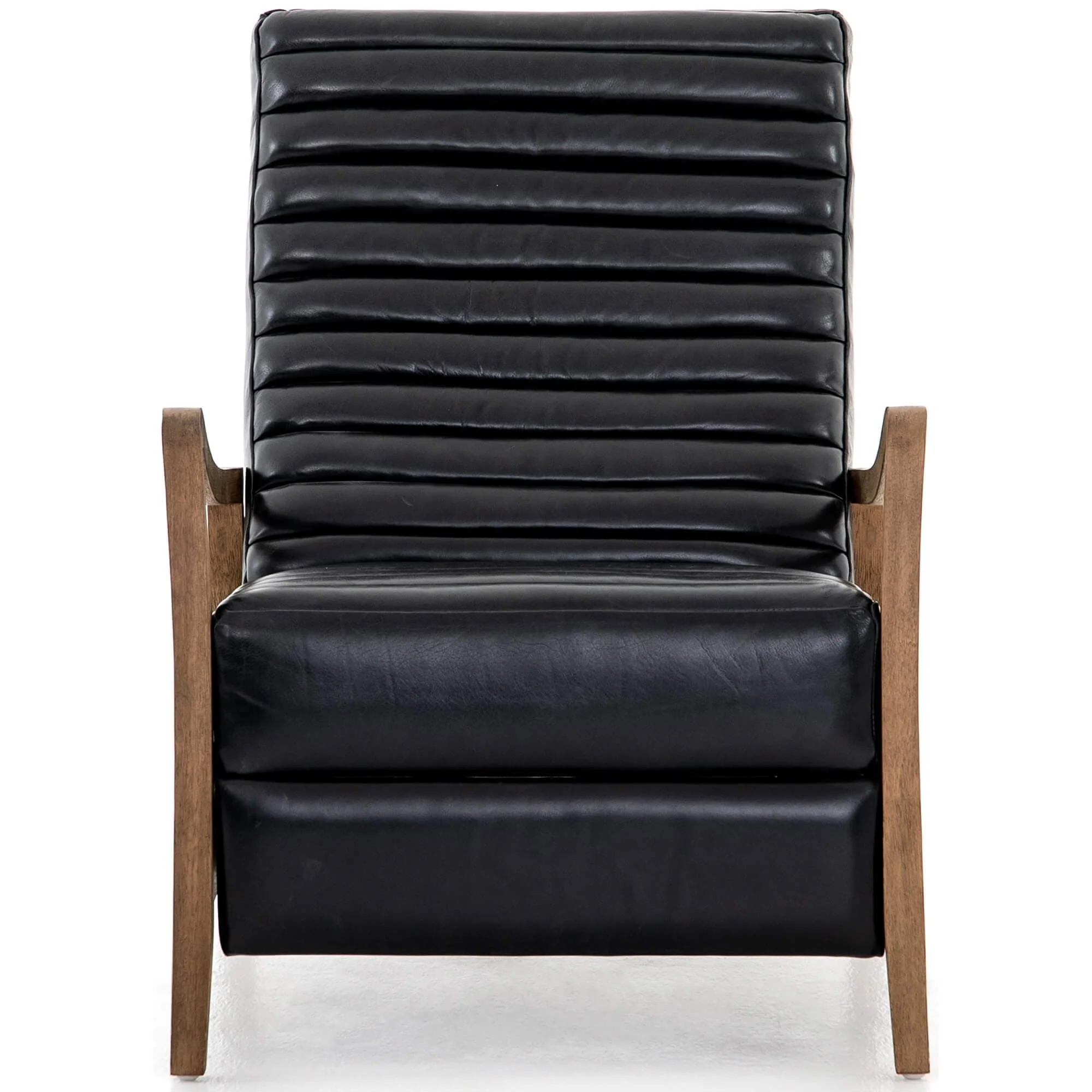 Chance Leather Recliner, Dakota Black by Four Hands - Image 3
