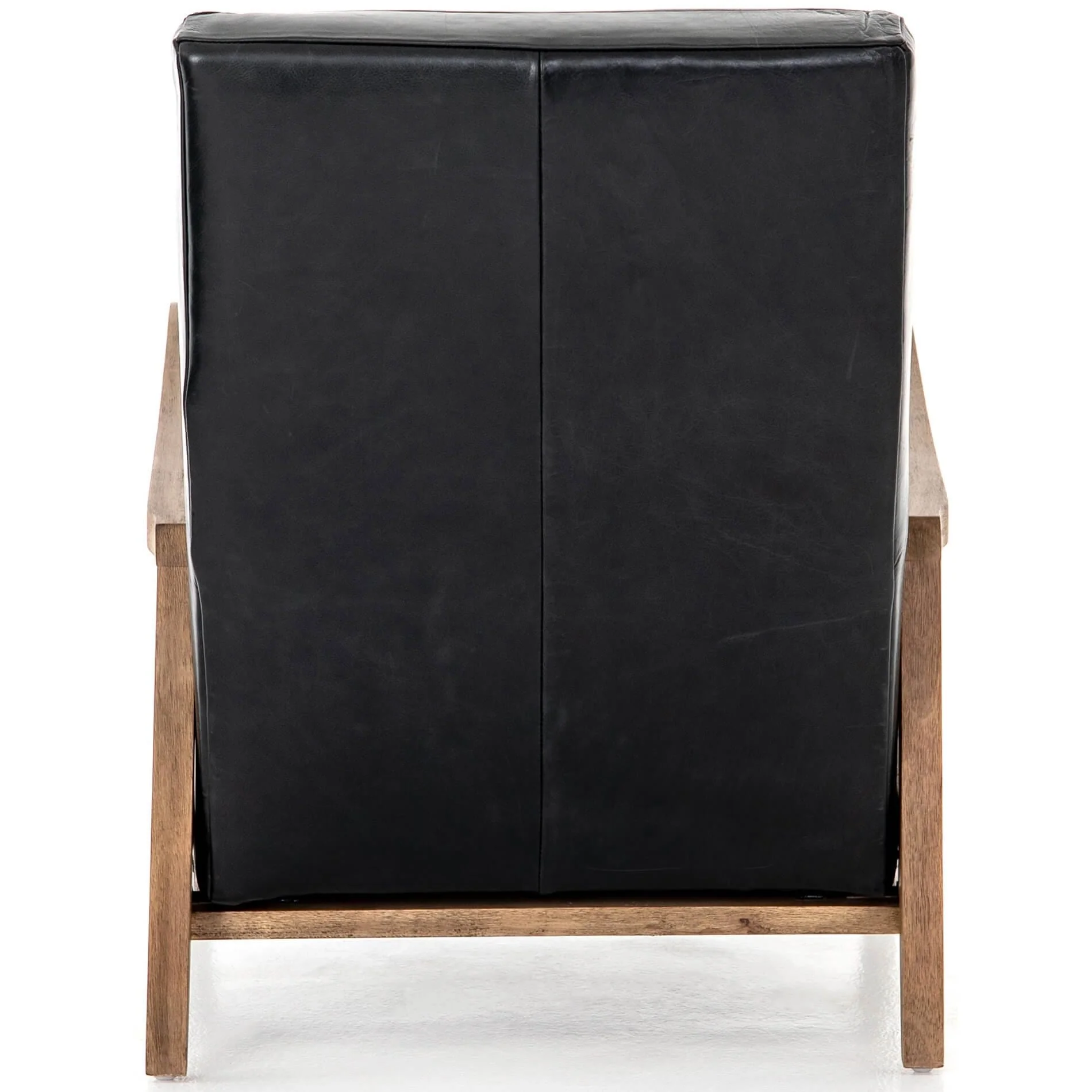 Chance Leather Recliner, Dakota Black by Four Hands - Image 4