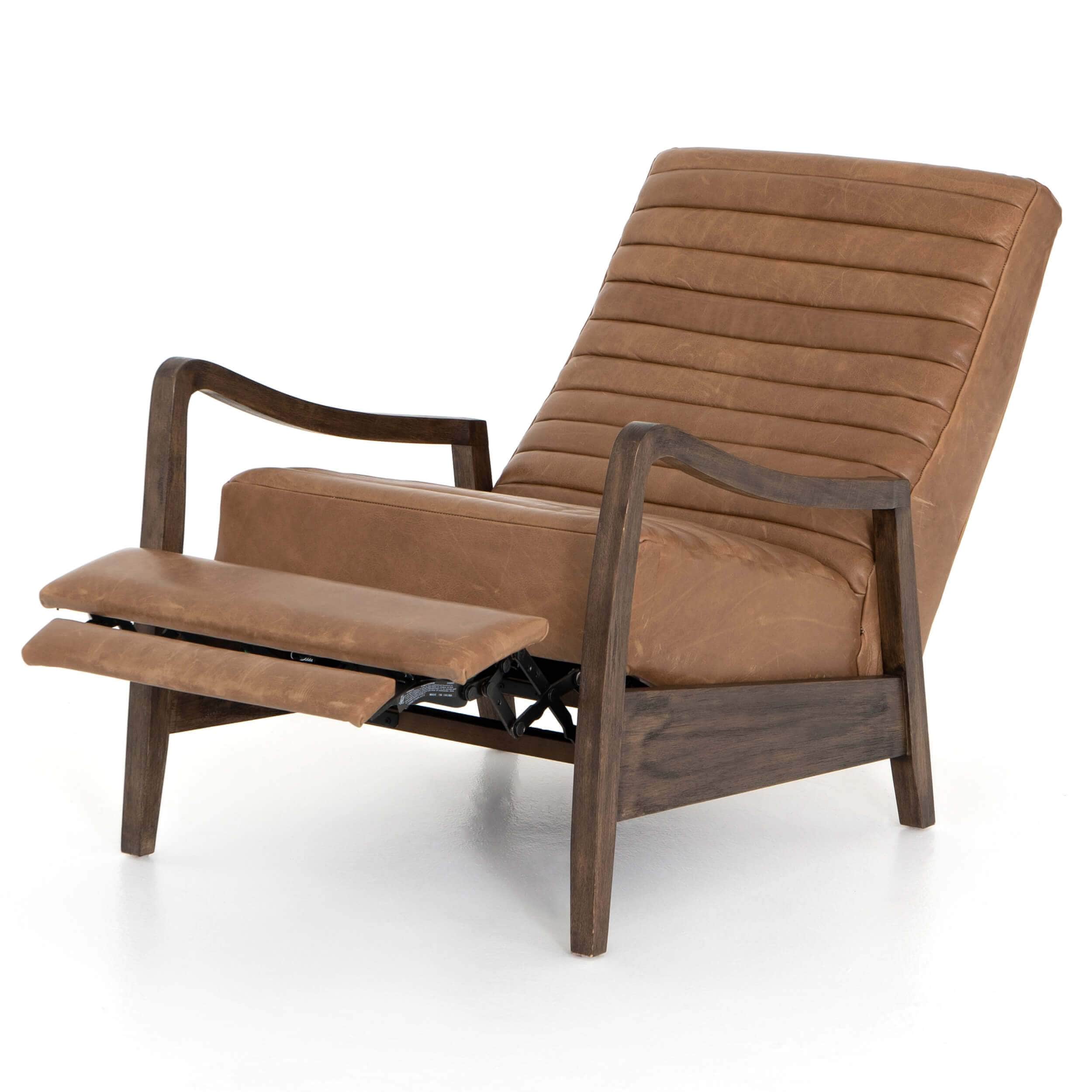 Chance Leather Recliner, Warm Taupe Dakota by Four Hands - Image 5
