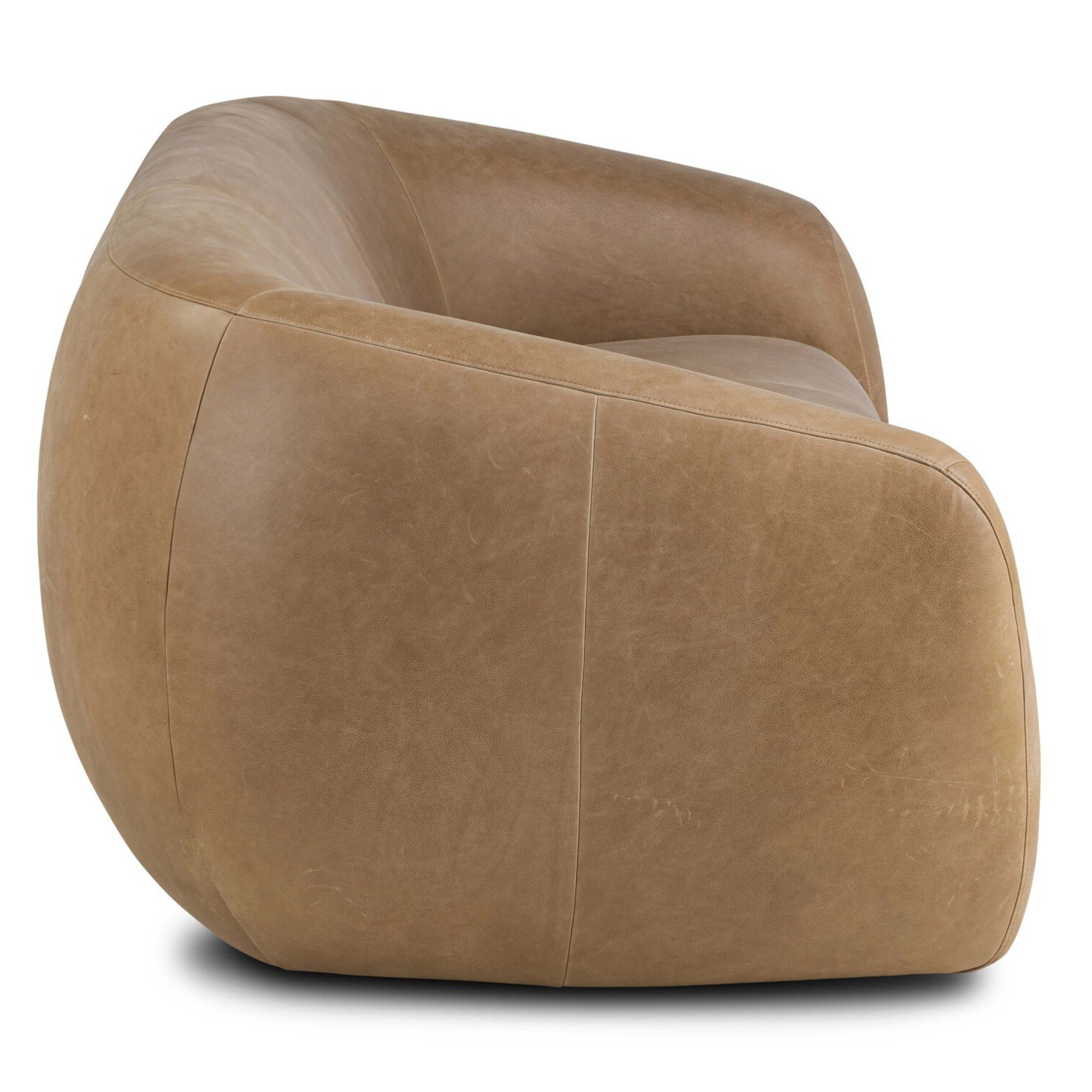 Channing Leather Sofa, Palermo Drift by Four Hands - Image 3