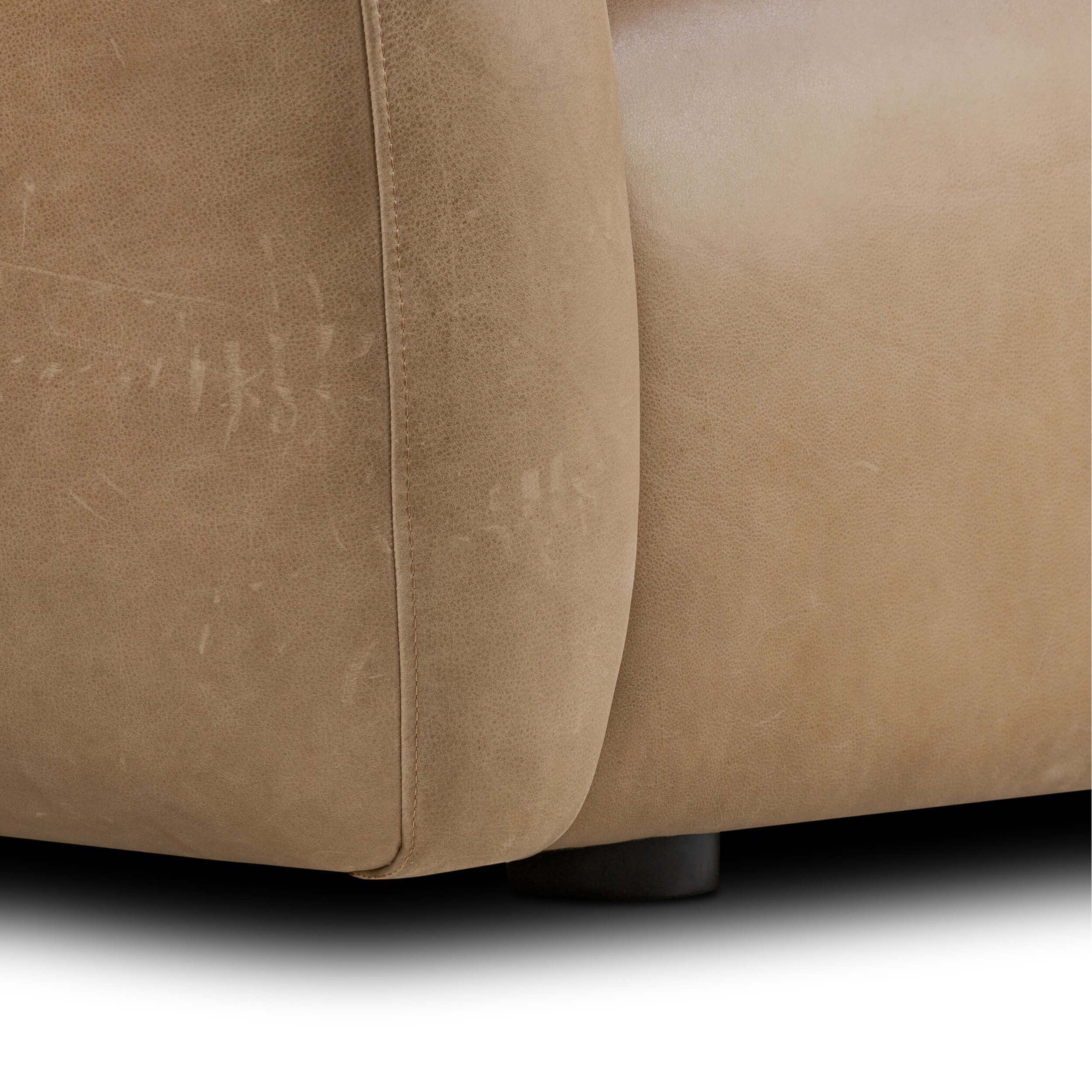 Channing Leather Sofa, Palermo Drift by Four Hands - Image 4
