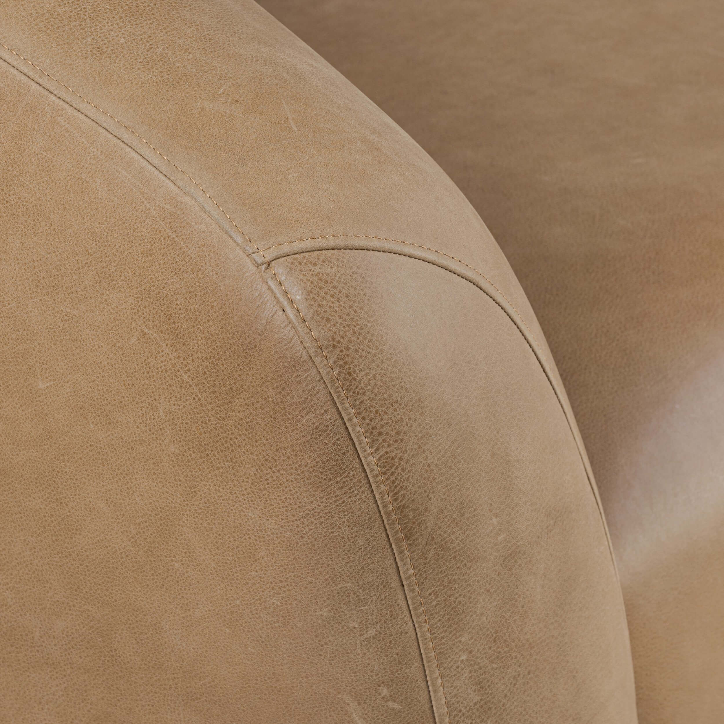 Channing Leather Sofa, Palermo Drift by Four Hands - Image 5