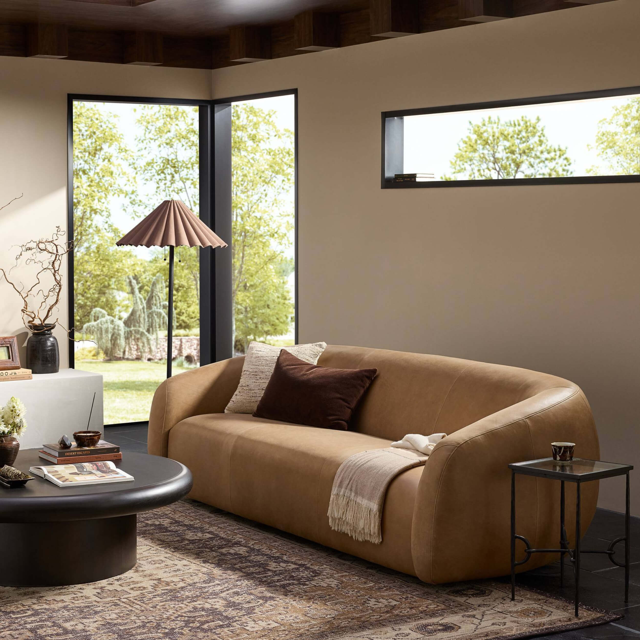Channing Leather Sofa, Palermo Drift by Four Hands - Image 6