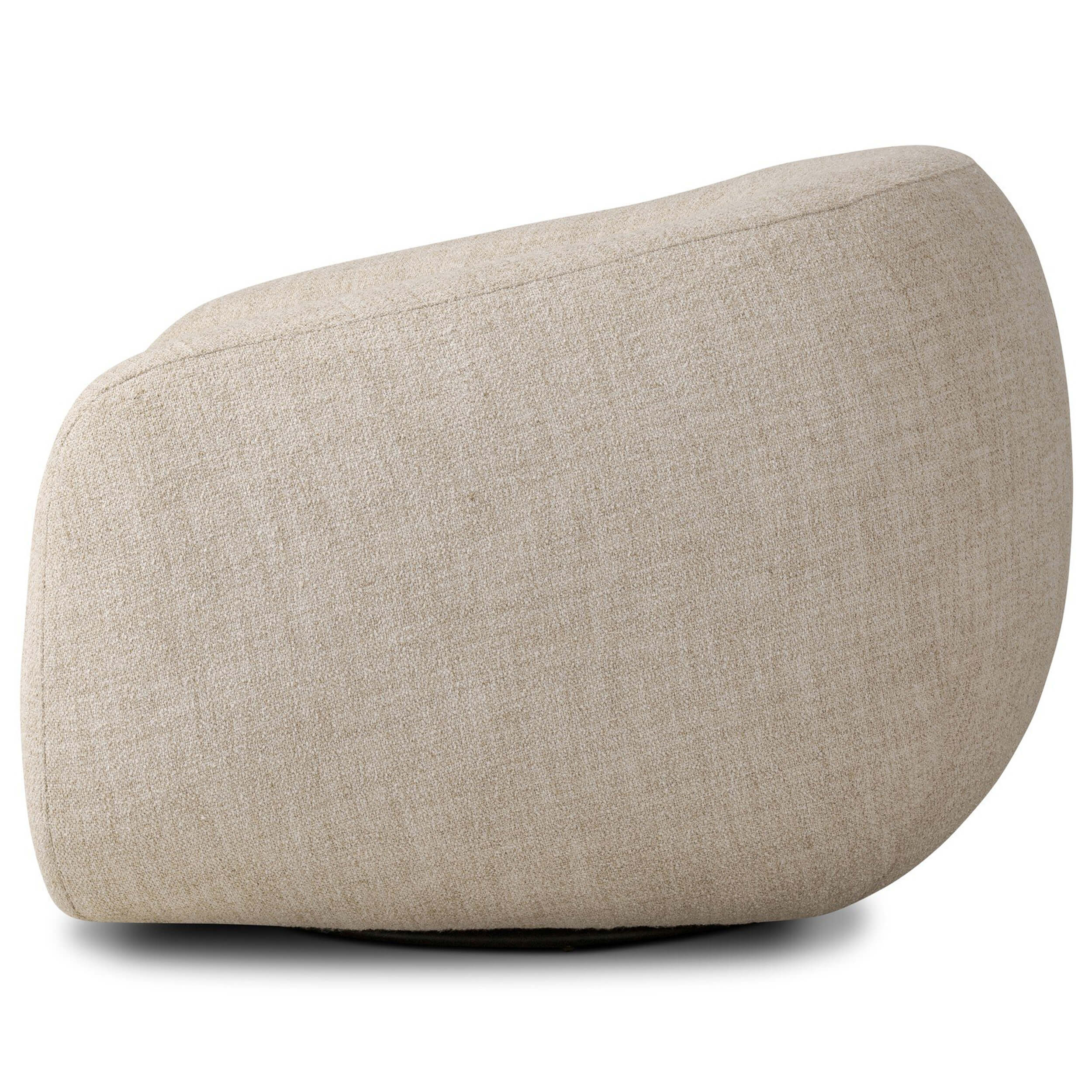 Channing Swivel Chair, Yuma Cream by Four Hands - Image 3