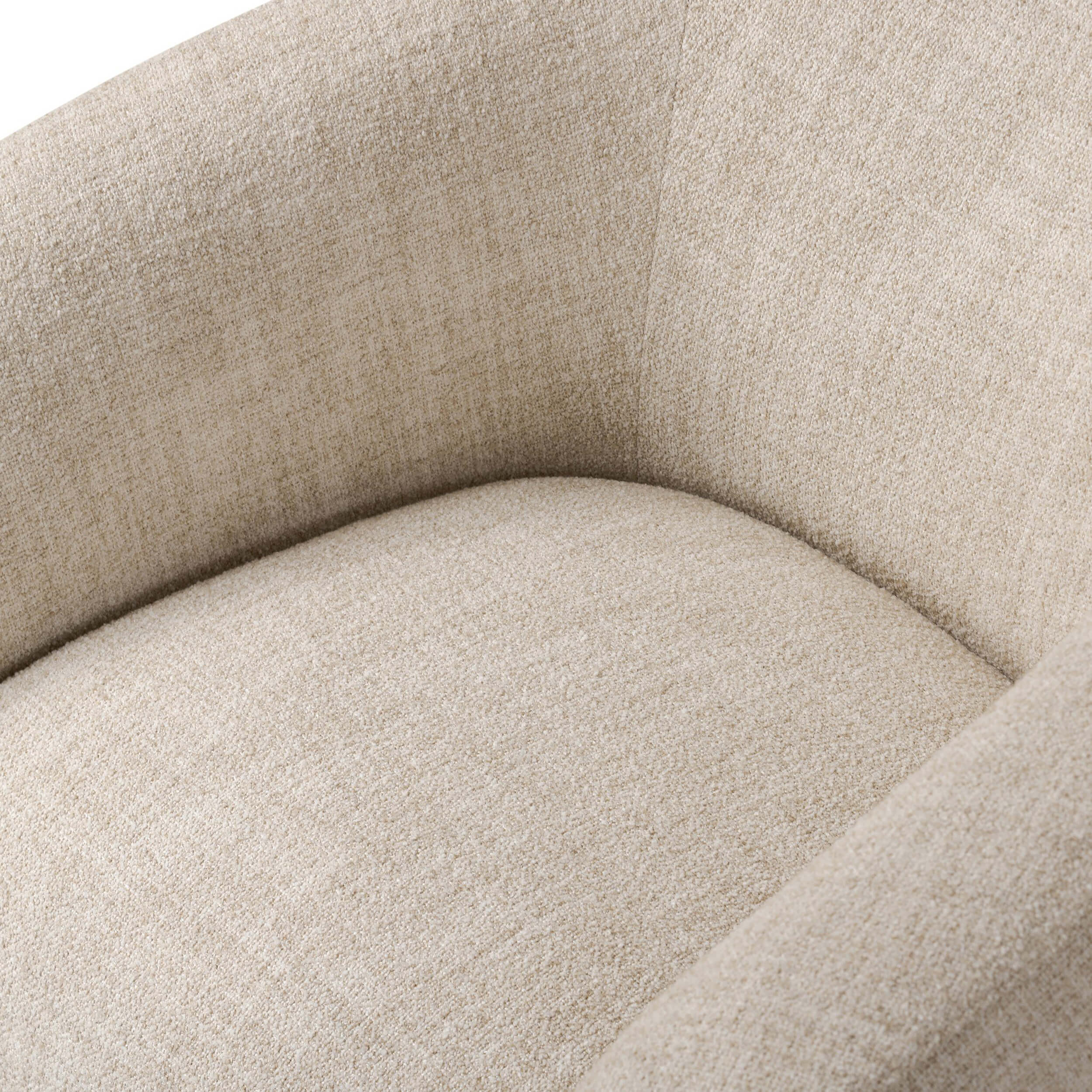 Channing Swivel Chair, Yuma Cream by Four Hands - Image 4