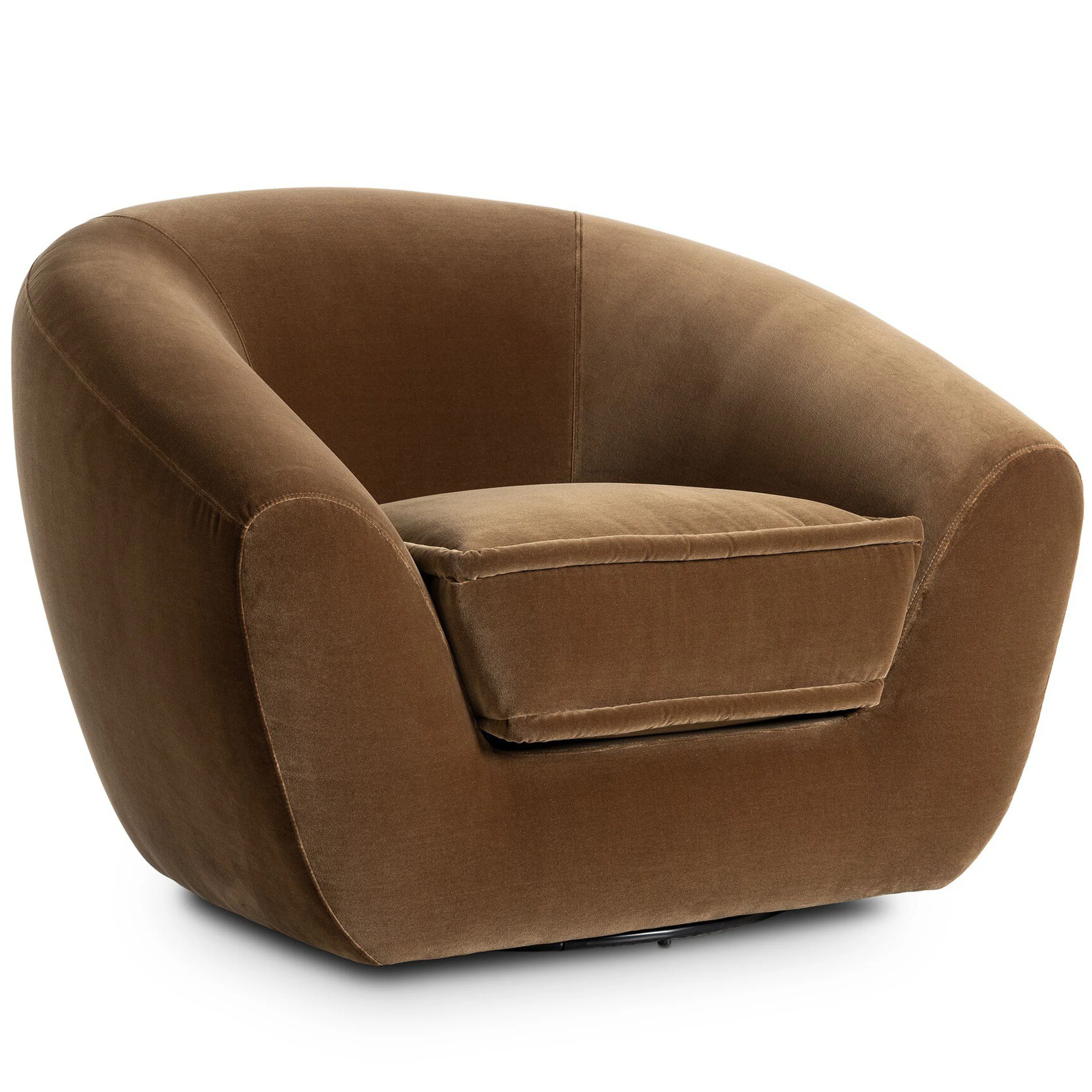 Chantal Swivel Club Chair, Surrey Ochre by Four Hands