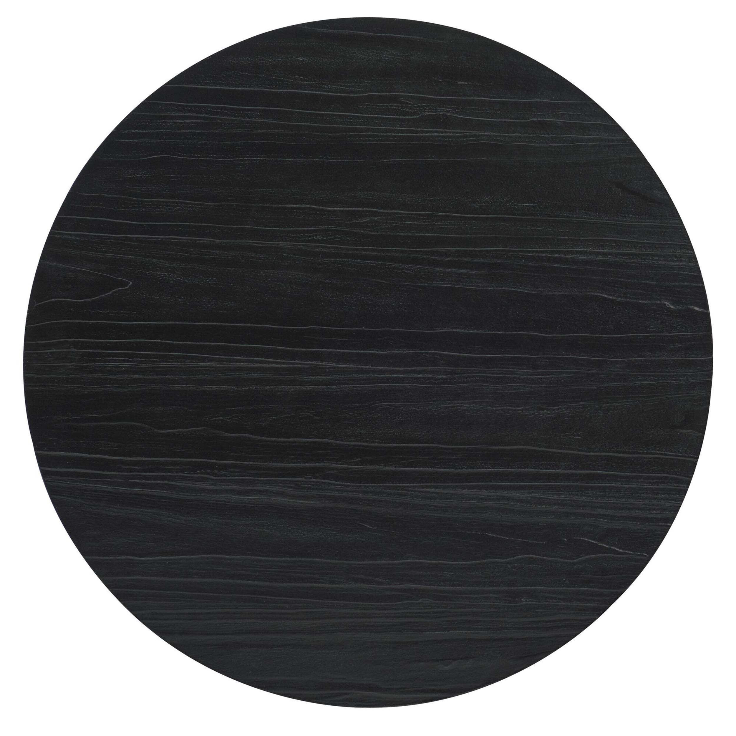 Chapman Shou Sugi Ban Petite Round Dining Table, Charred Black - Image 2