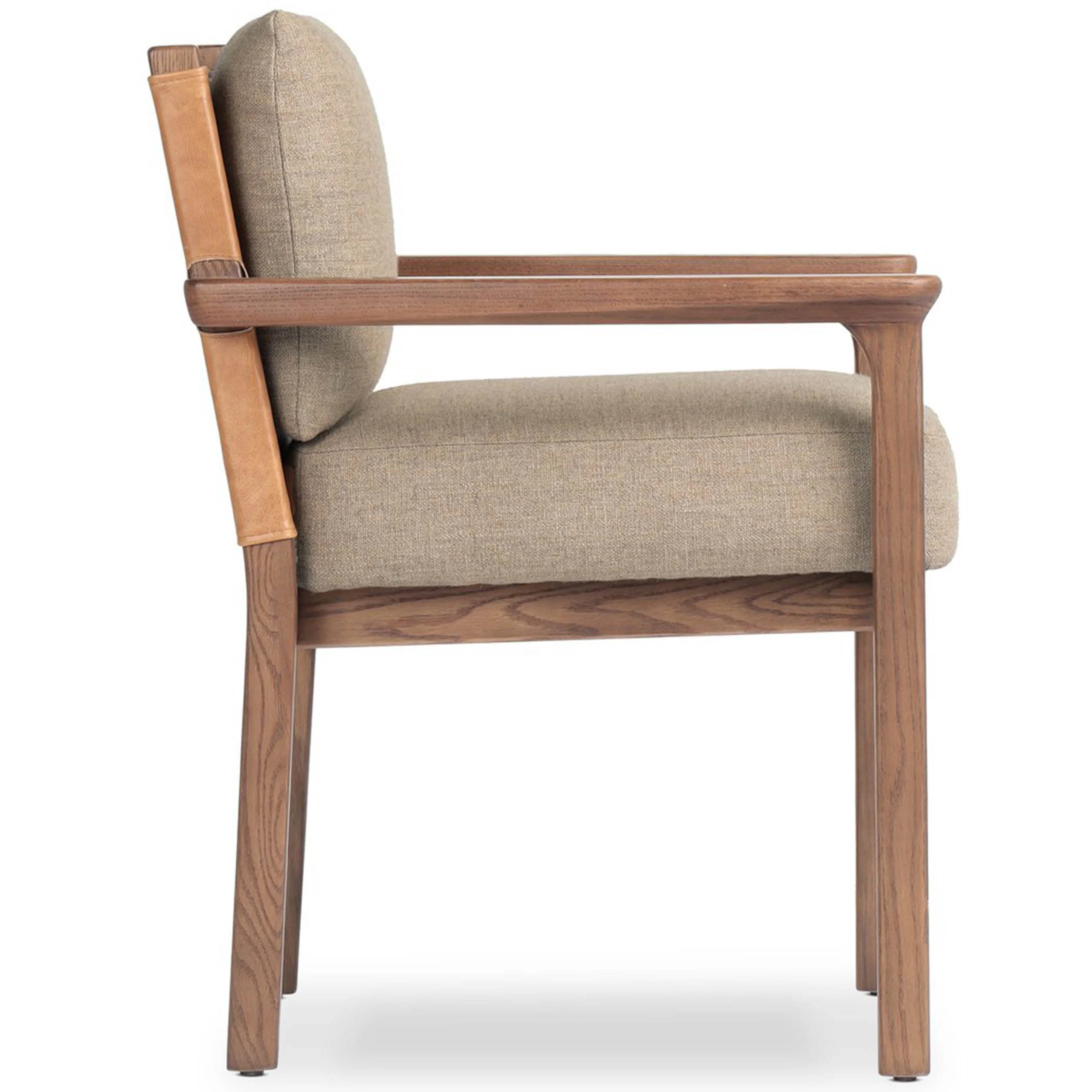 Chappel Dining Armchair, Alcala Taupe Set of 2 by Four Hands - Image 3