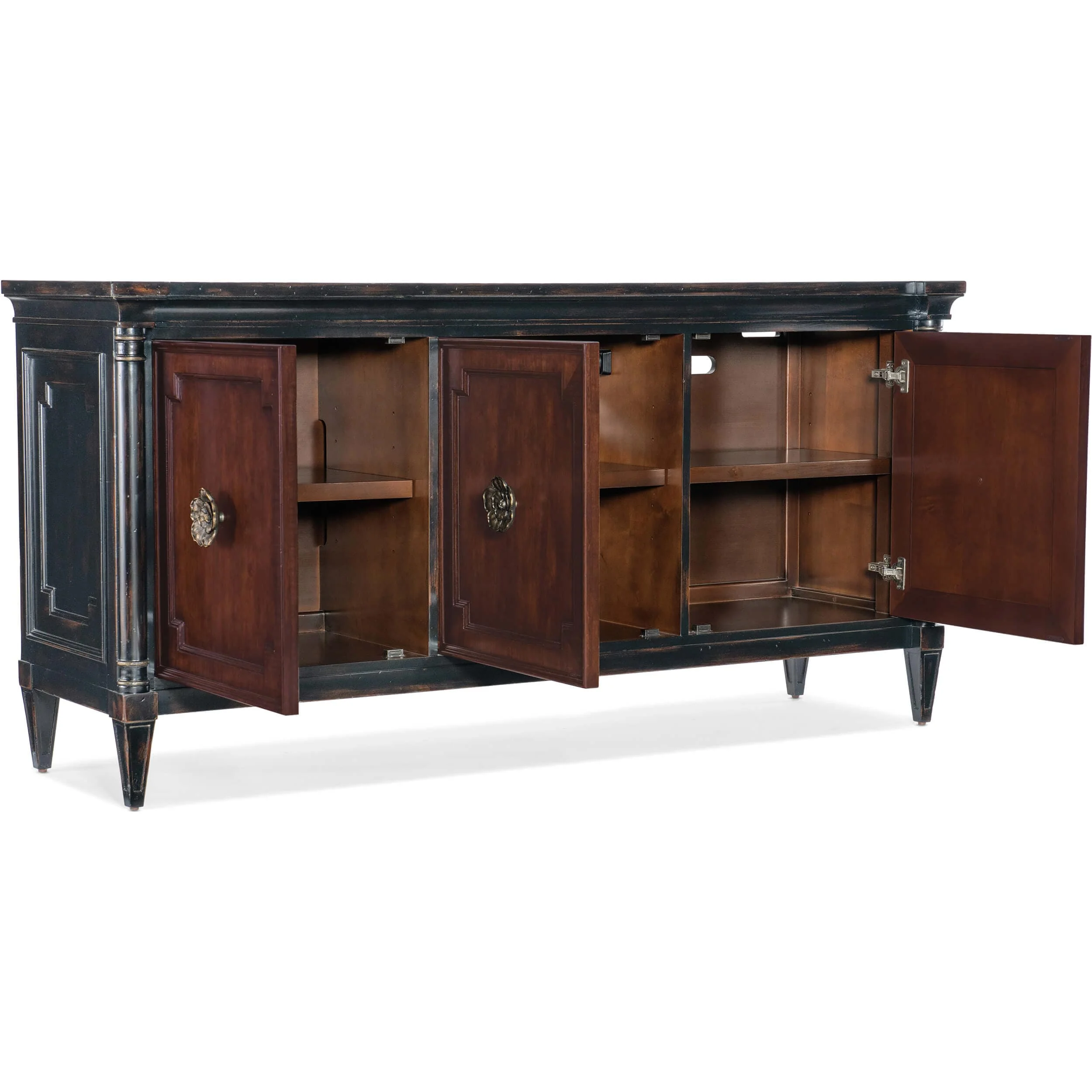 Charleston Entertainment Console, Black Cherry - Image 4