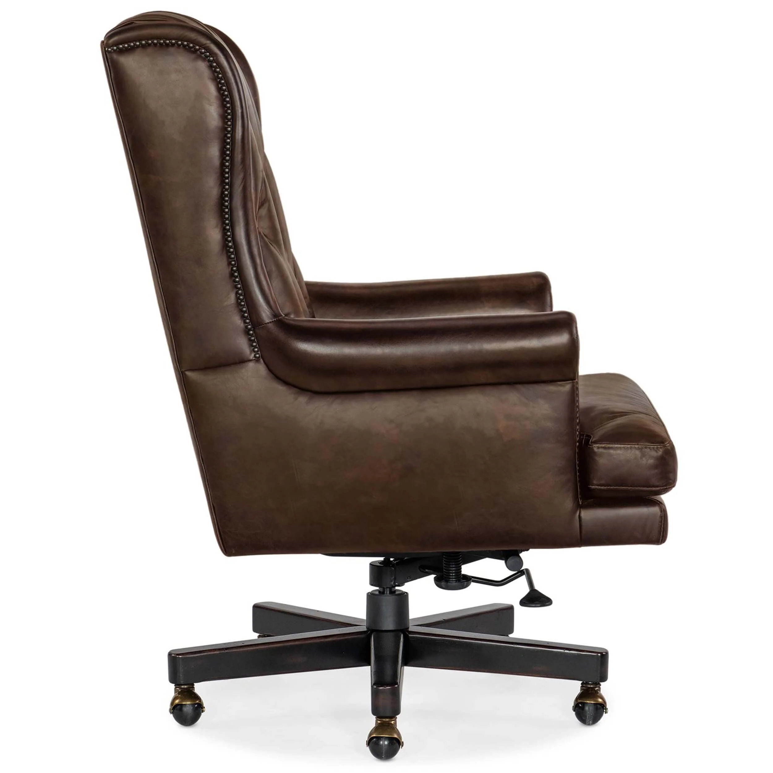 Charleston Leather Executive Swivel Tilt Chair, Old Saddle Cocoa - Image 3