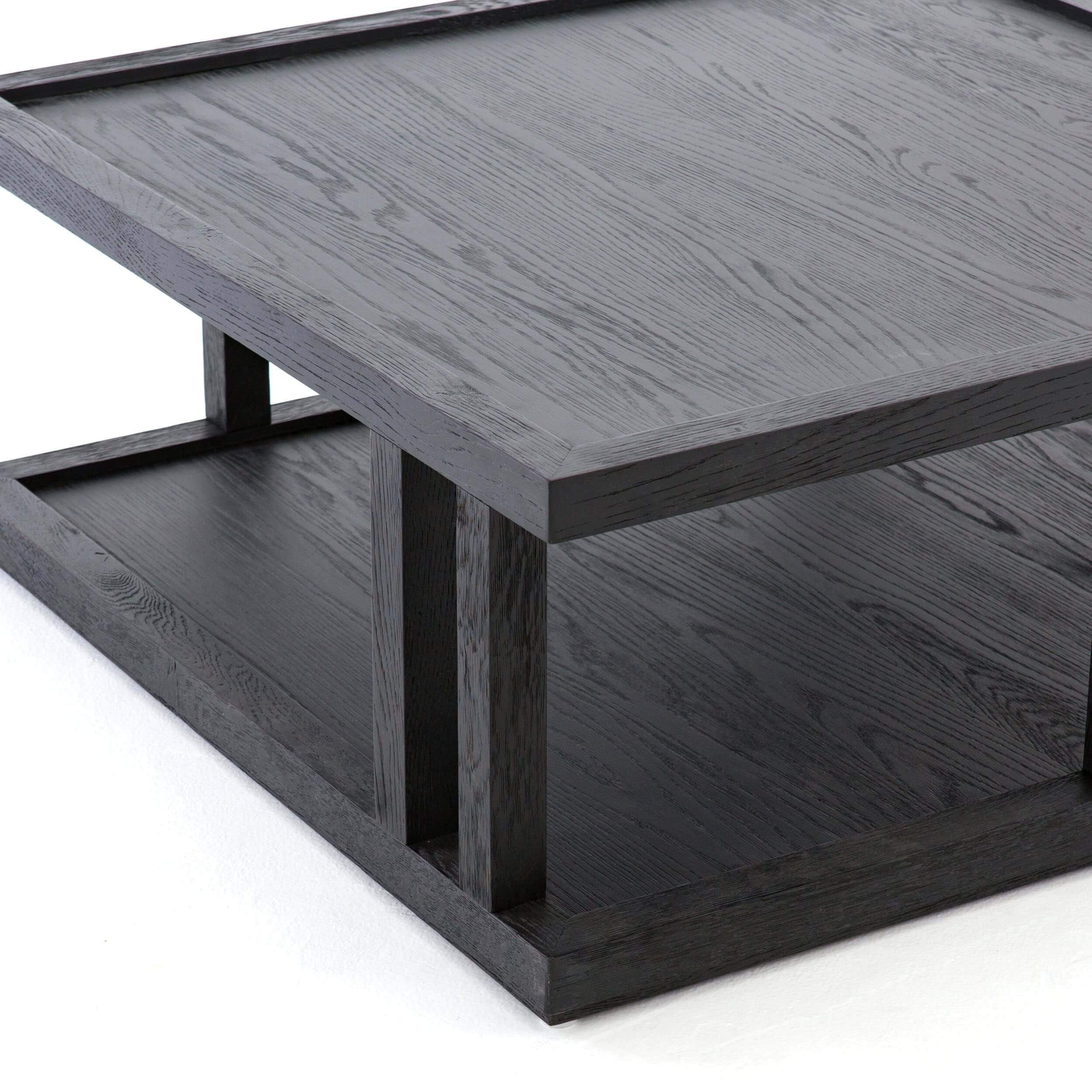 Charley Coffee Table, Drifted Black by Four Hands - Image 11