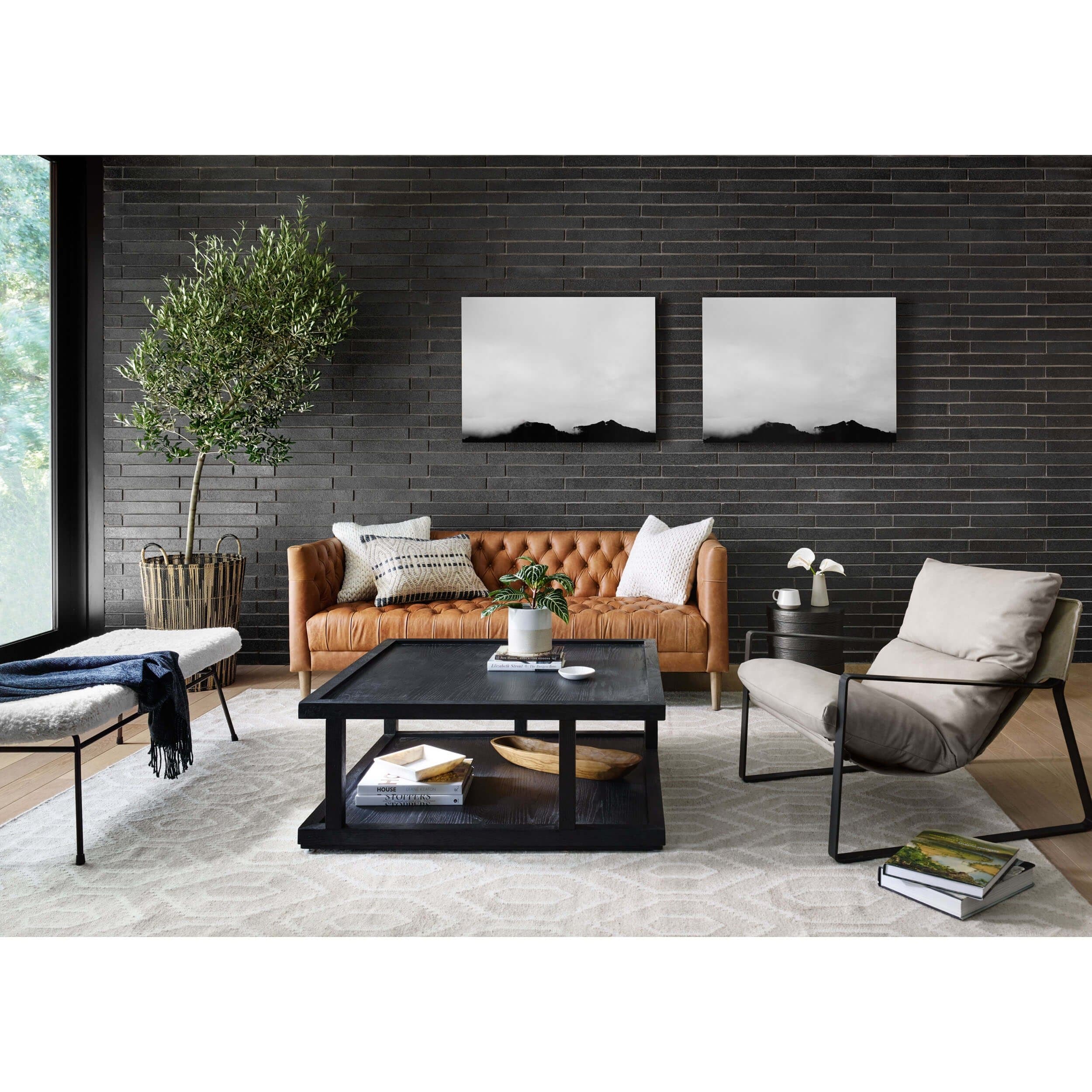 Charley Coffee Table, Drifted Black by Four Hands - Image 14