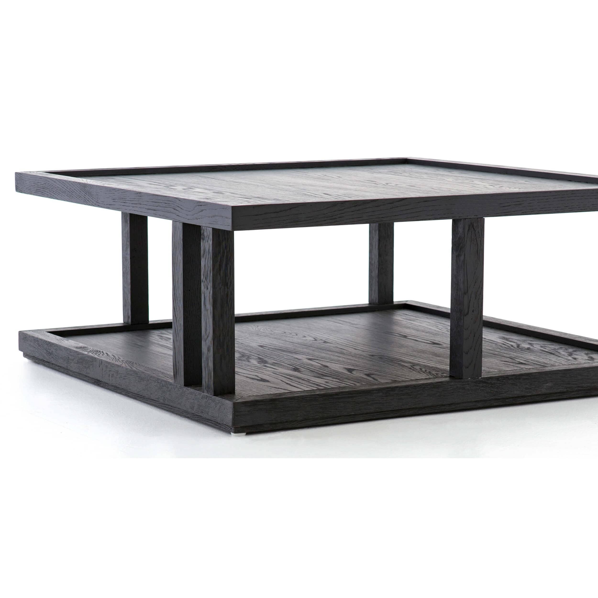 Charley Coffee Table, Drifted Black by Four Hands - Image 6