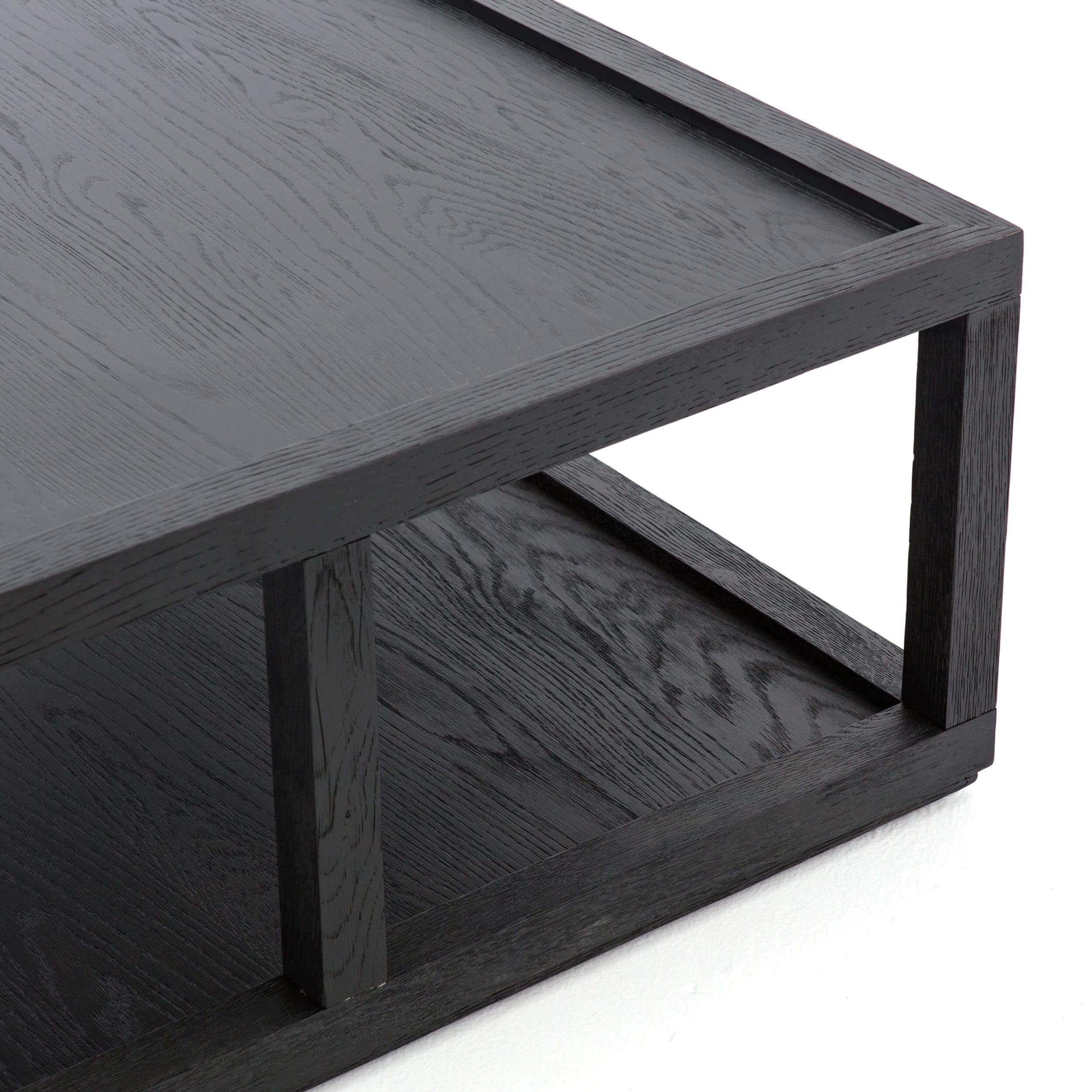Charley Coffee Table, Drifted Black by Four Hands - Image 8